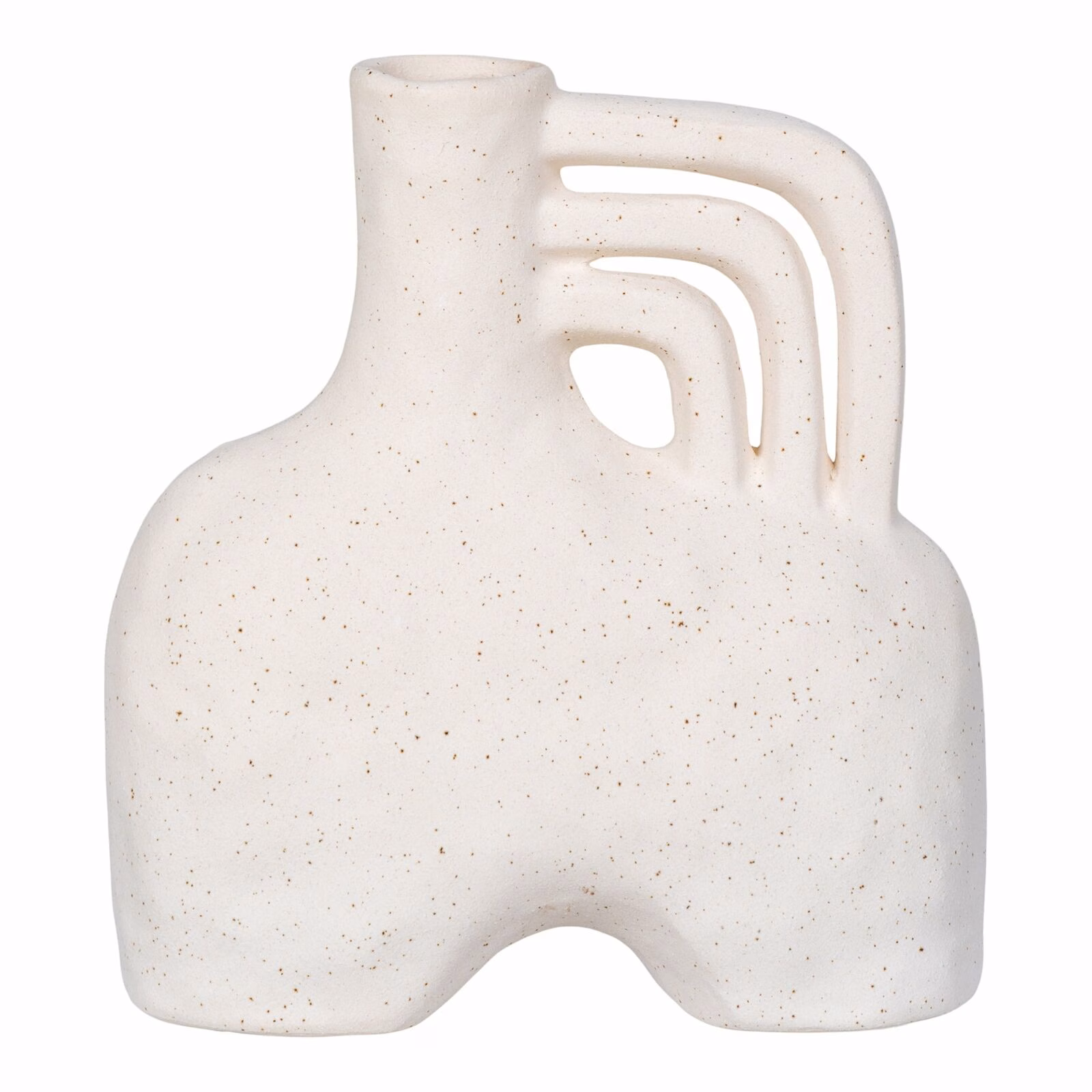 Scandanavische vaas, keramiek, beige 1 Scandanavische vaas, keramiek, beige