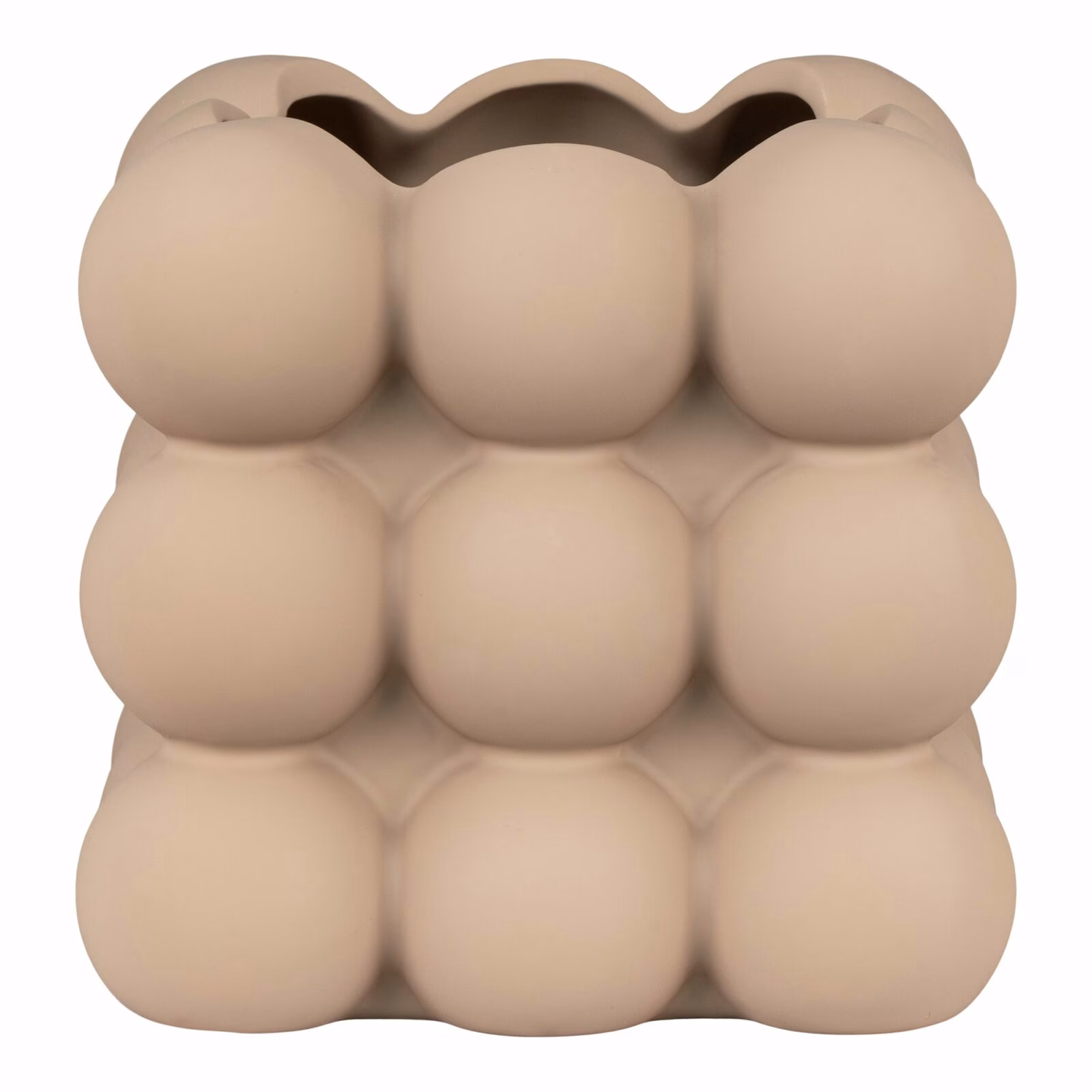 Bloempot keramiek, bruin, 13,5x13,5x13 1 Bloempot keramiek