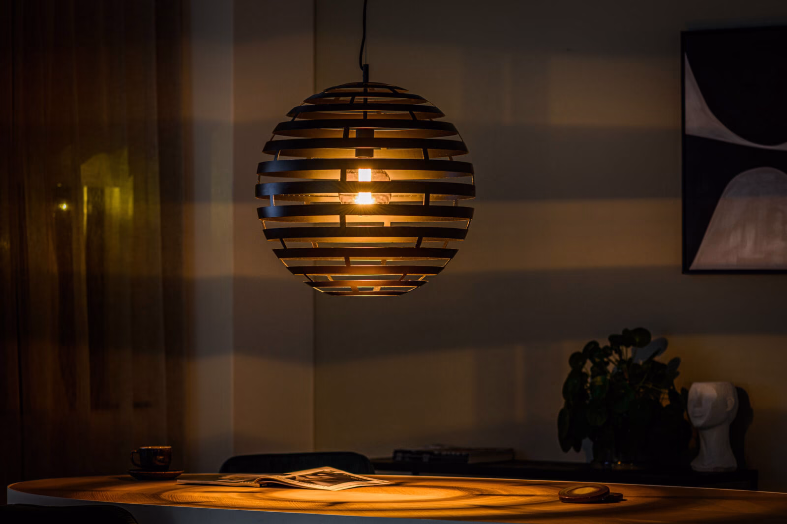 Hanglamp, 50 cm, H340 zwart 2 Hanglamp, 50 cm, H340 zwart - Afbeelding 2
