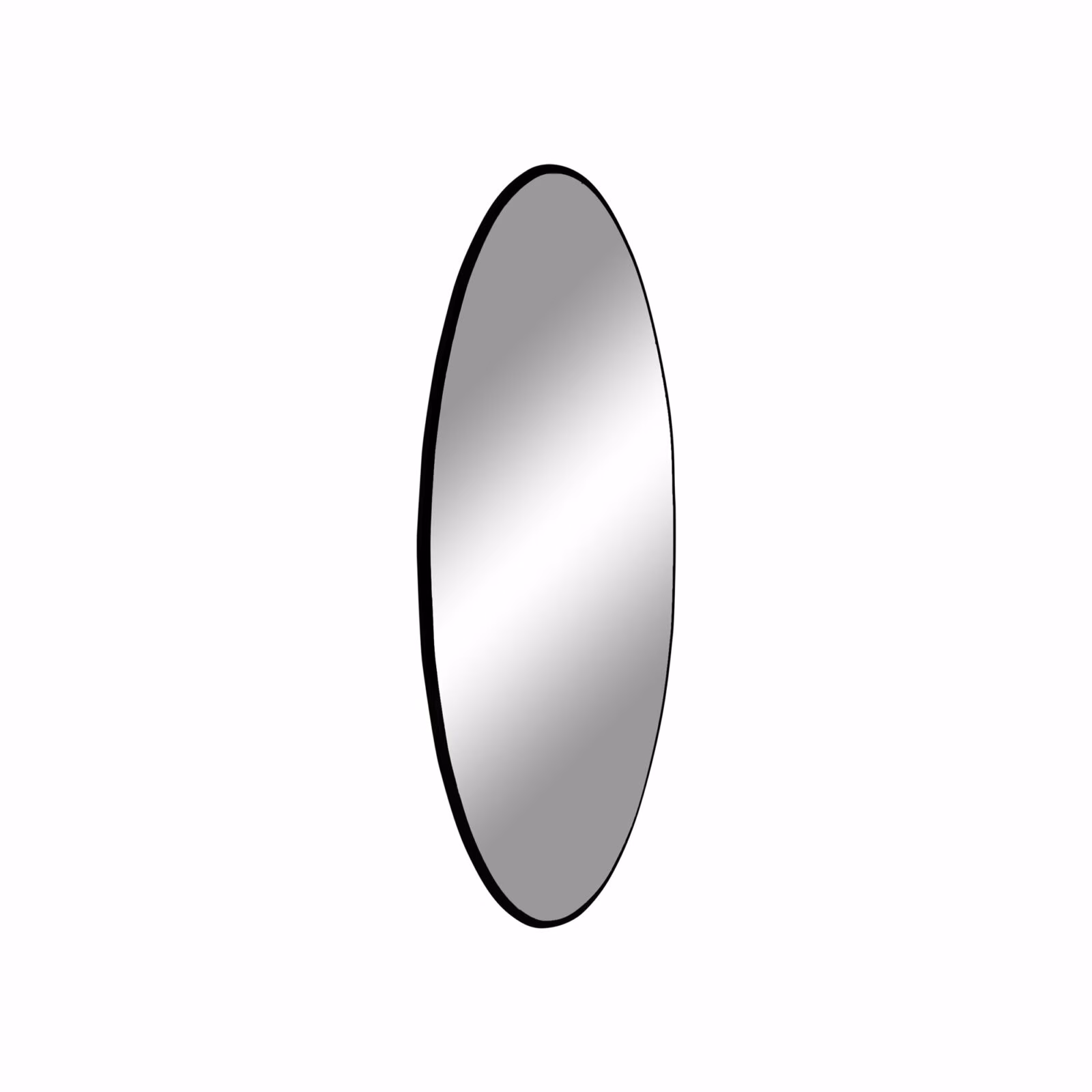 Jersey spiegel rond zwart 60 cm 2 Jersey spiegel rond zwart 60 cm - Afbeelding 2
