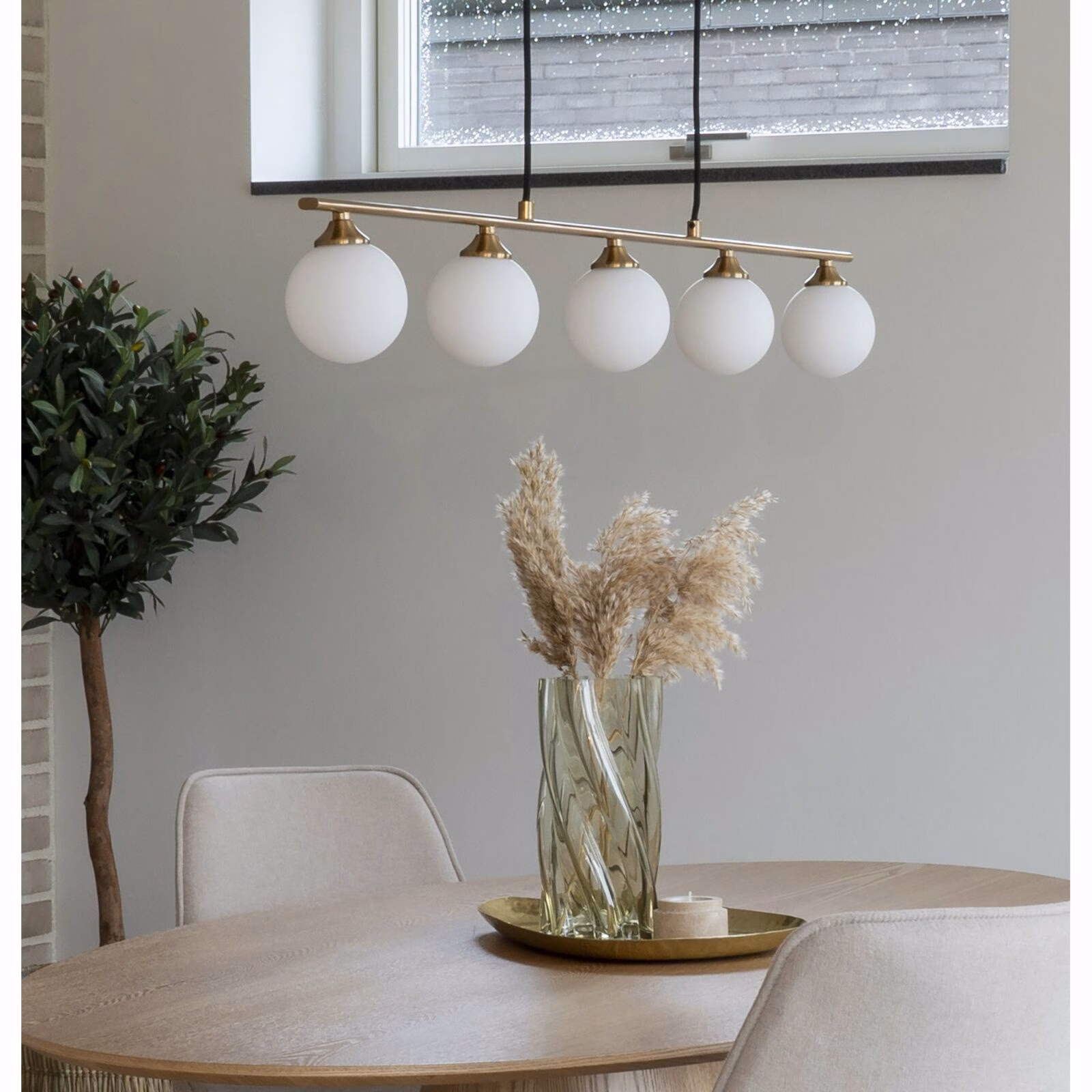 Vaas, mondgeblazen gerookt groen,12,5x25 2 Vaas, mondgeblazen gerookt groen,12,5x25 - Afbeelding 2