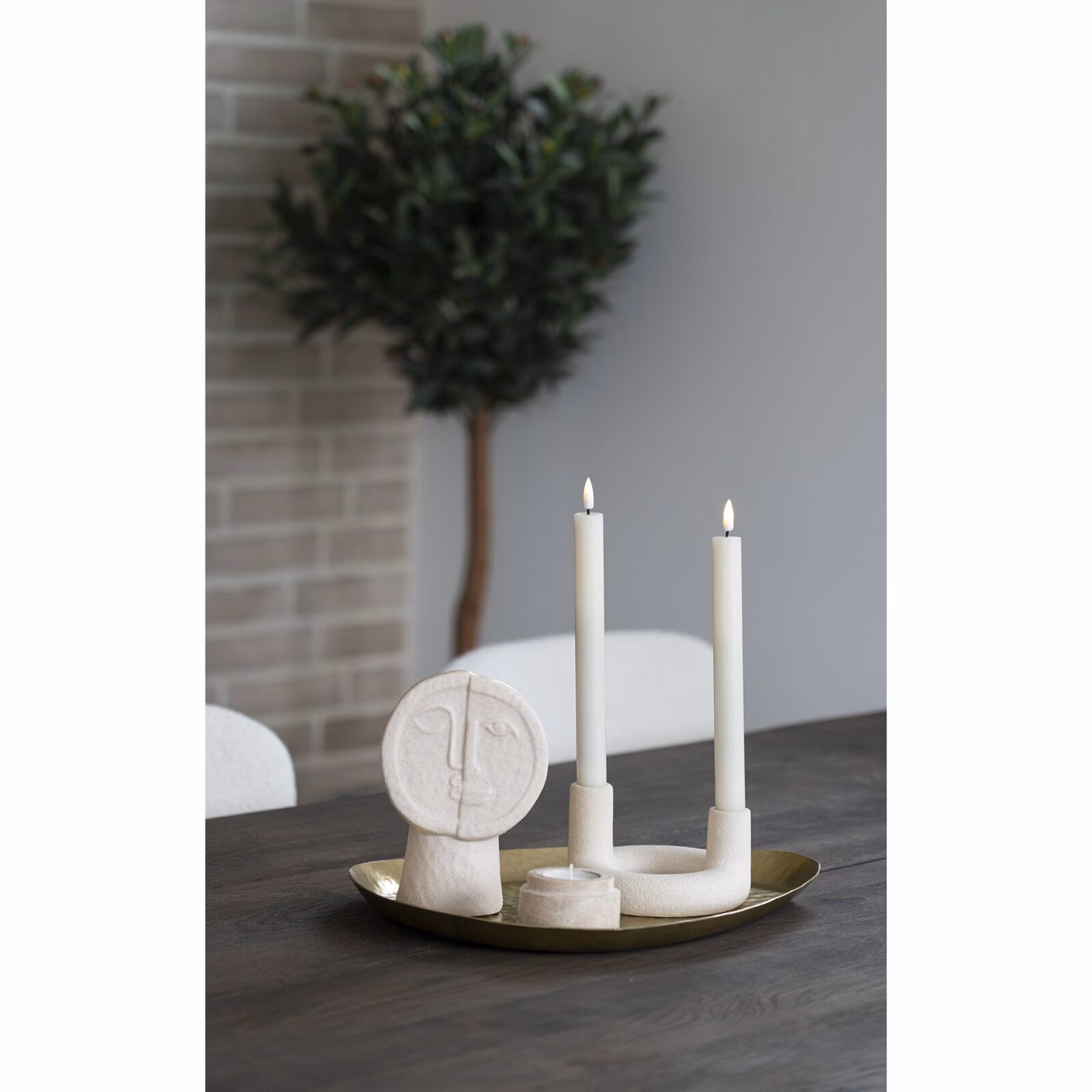 Vaas, keramiek, beige 2 Vaas, keramiek, beige - Afbeelding 2