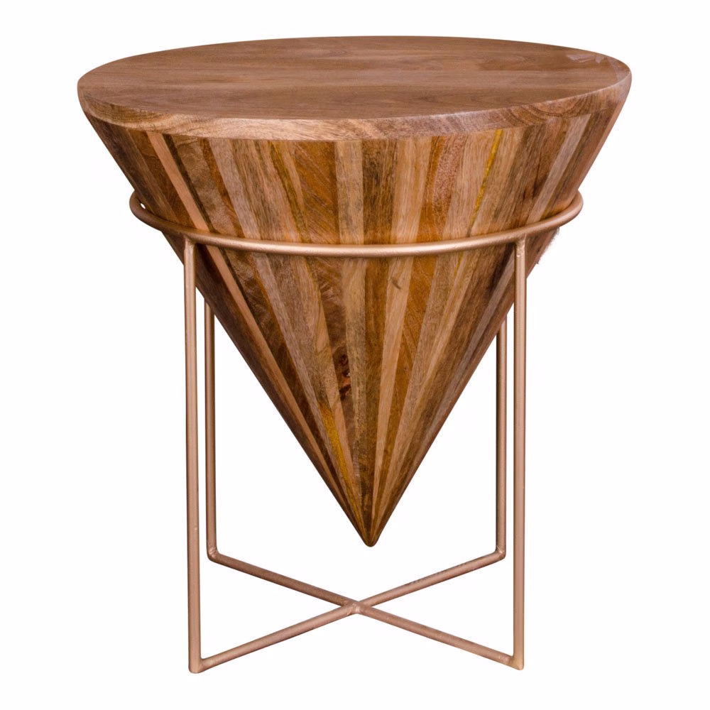 Unieke salontafel mangohout piramide 3 Unieke salontafel mangohout piramide - Afbeelding 3