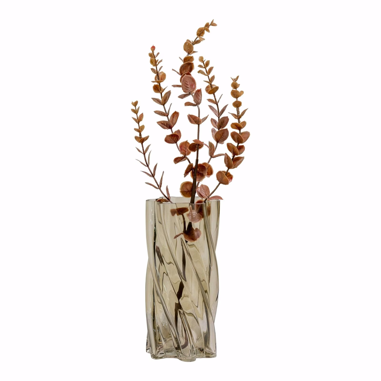 Vaas, mondgeblazen gerookt groen,12,5x25 3 Vaas, mondgeblazen gerookt groen,12,5x25 - Afbeelding 3