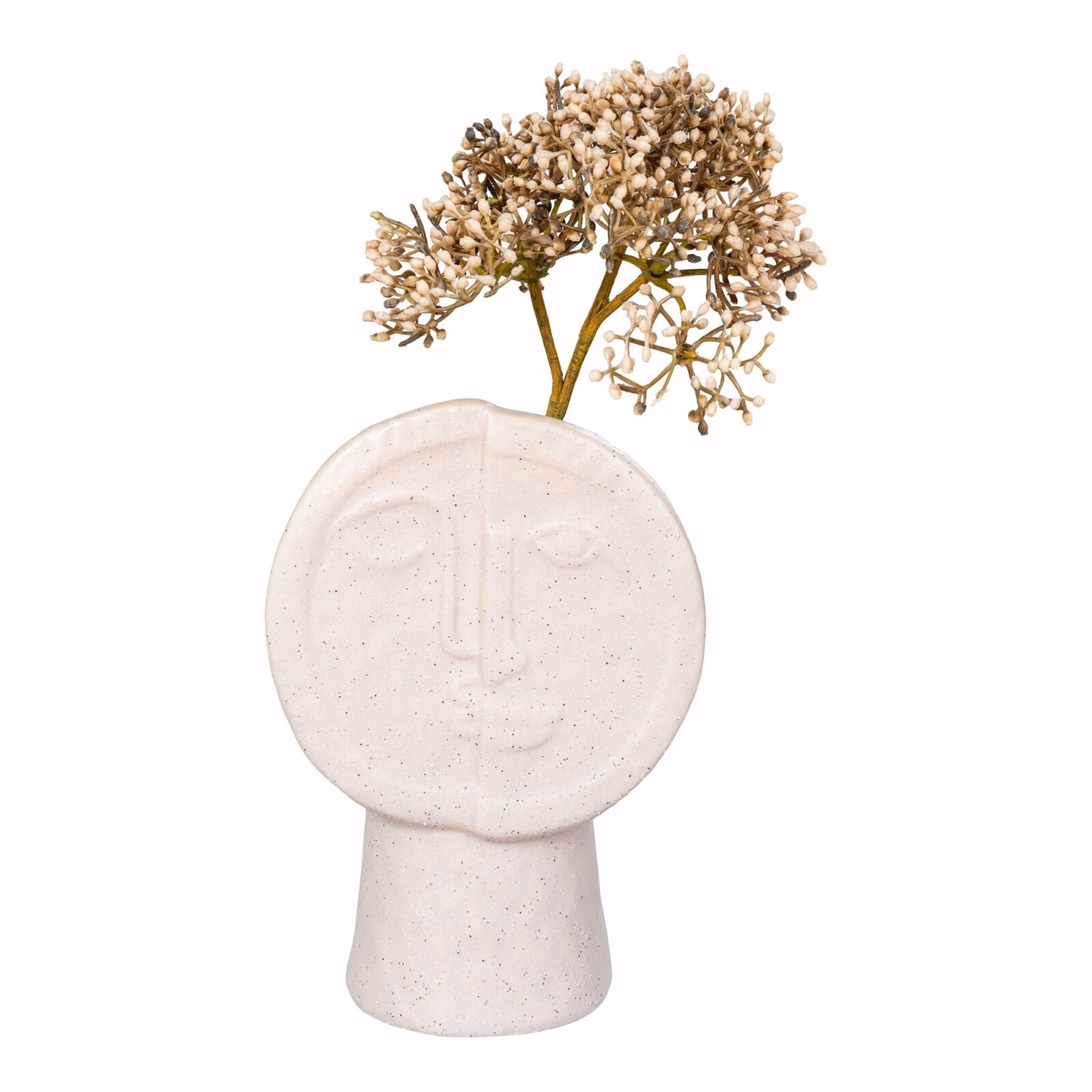 Vaas, keramiek, beige 3 Vaas, keramiek, beige - Afbeelding 3