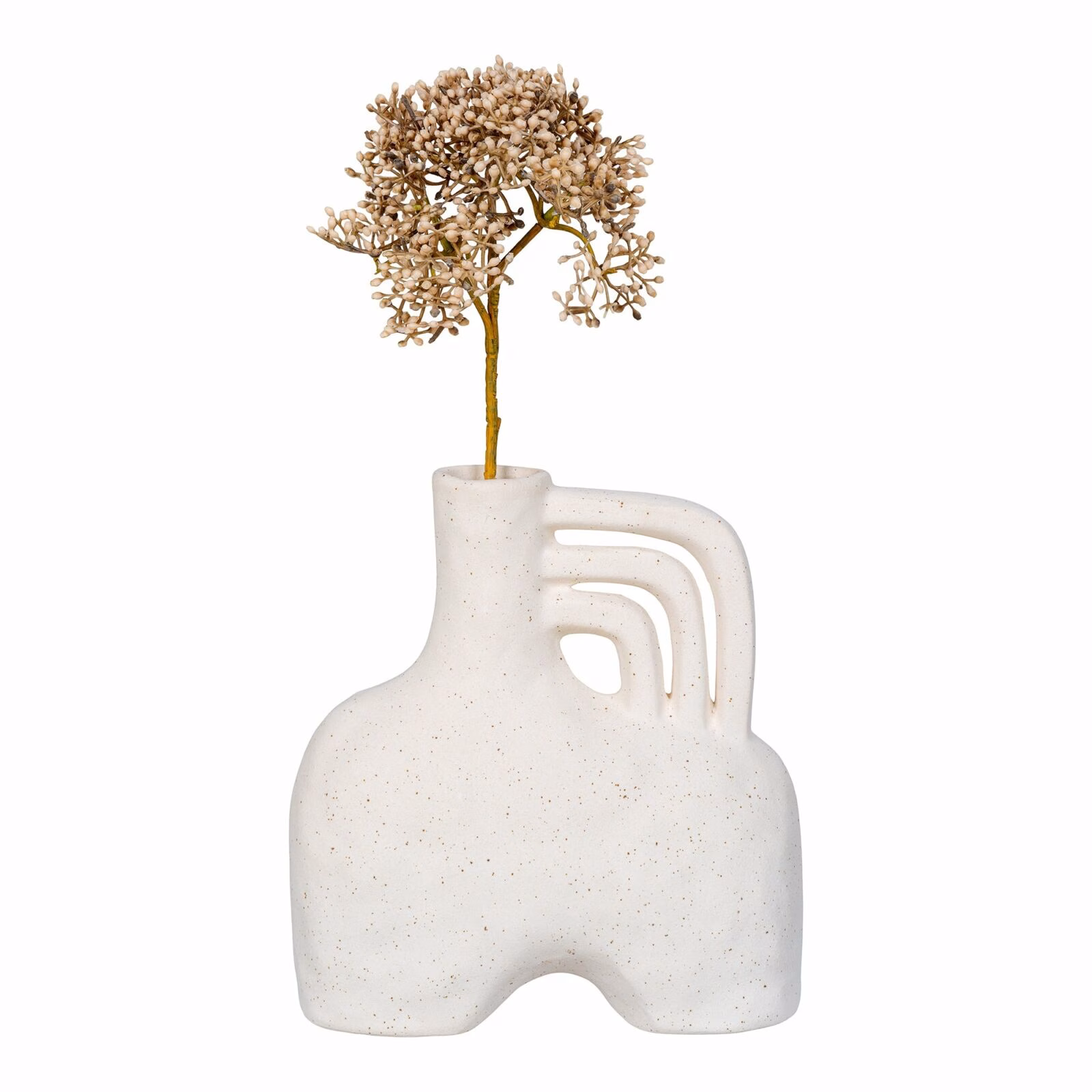 Scandanavische vaas, keramiek, beige 3 Scandanavische vaas, keramiek, beige - Afbeelding 3