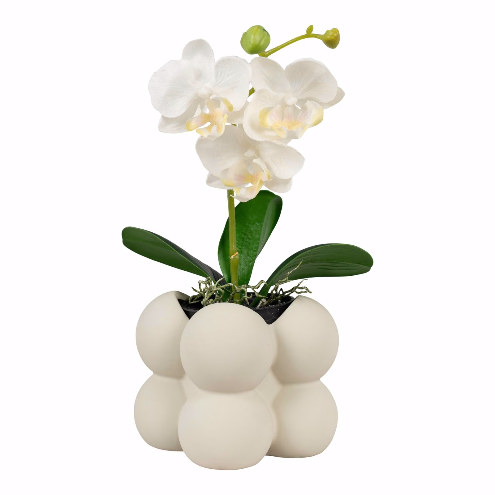 Bloempot keramiek, grijs, 9x9x8 2 Bloempot keramiek, grijs, 9x9x8