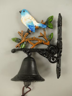 Deurbel gietijzer vogel 22