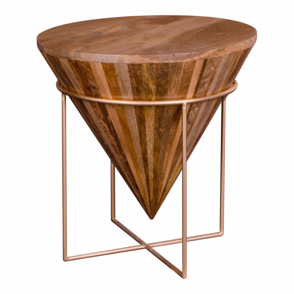 Unieke salontafel mangohout piramide 4 Unieke salontafel mangohout piramide - Afbeelding 4