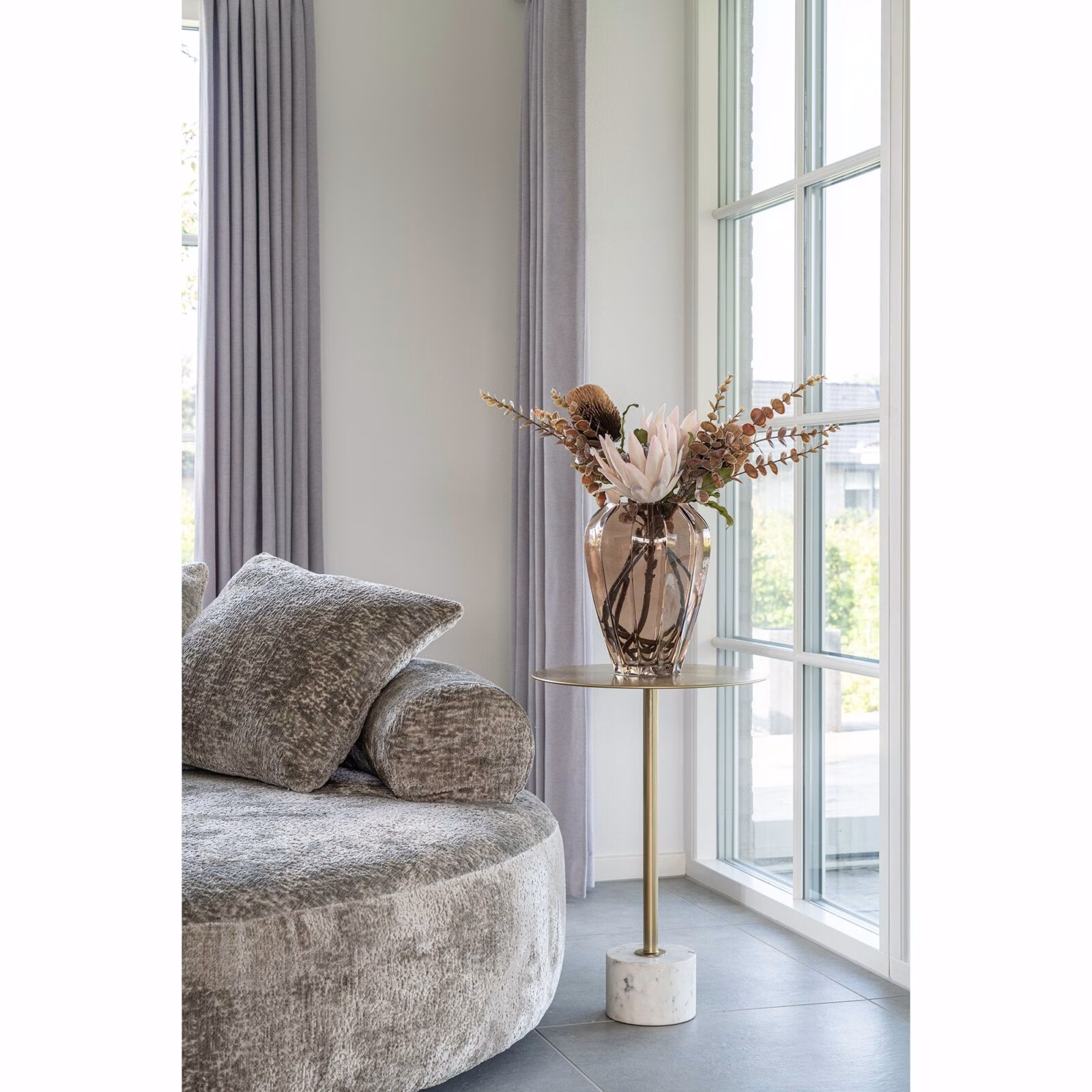 Vaas in glas, bruin,29 4 Vaas in glas, bruin,29 - Afbeelding 4