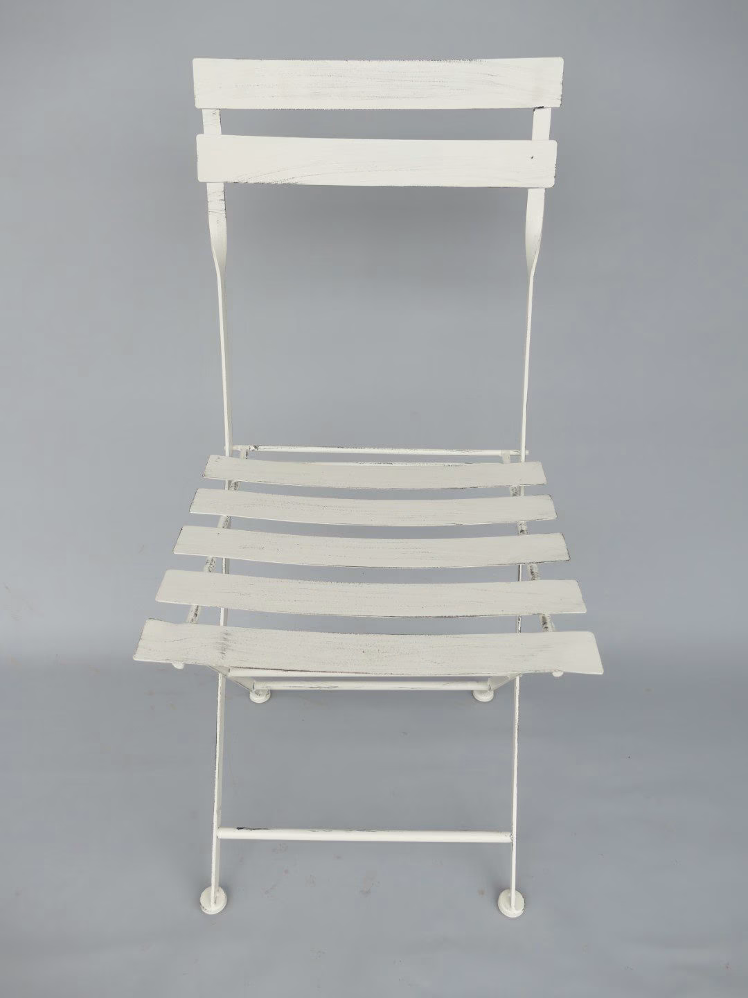 Bistroset stoel/tafel vintage wit 2 Bistroset stoel/tafel vintage wit