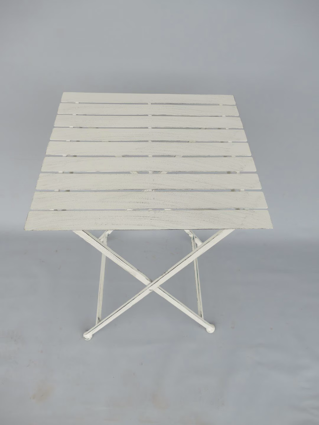 Bistroset stoel/tafel vintage wit 3 Bistroset stoel/tafel vintage wit