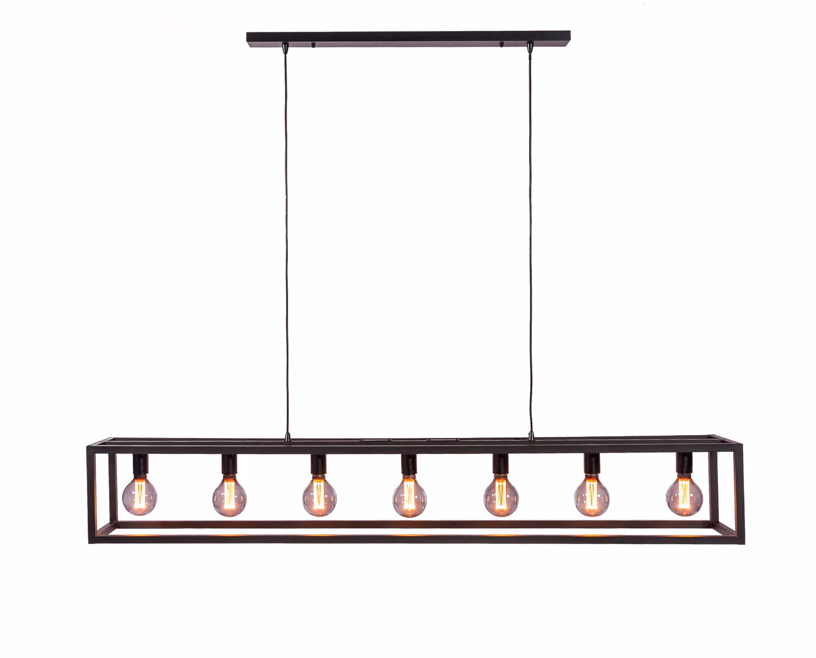 Hanglamp, 7-lichts, H340 zwart 5 Hanglamp, 7-lichts, H340 zwart - Afbeelding 5