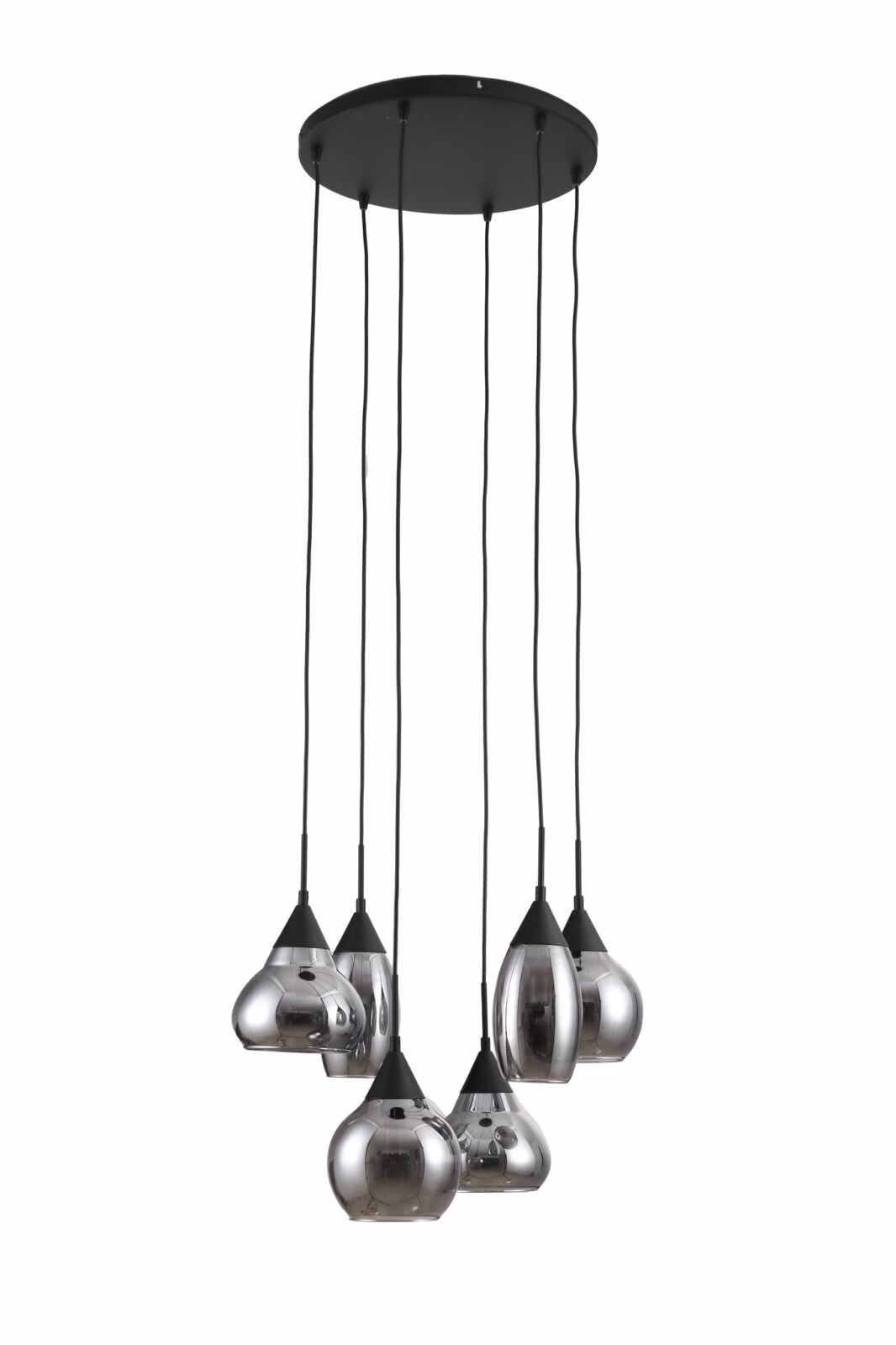 Hanglamp, 6-lichts, H340 smoke glas 5 Hanglamp, 6-lichts, H340 smoke glas - Afbeelding 5