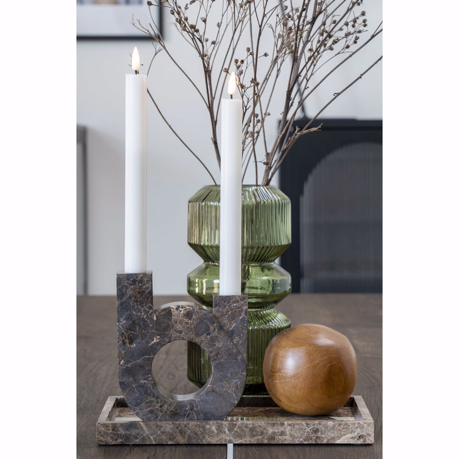 Glazen vaas, groen, Ø12x25 5 Glazen vaas, groen, Ø12x25 - Afbeelding 5