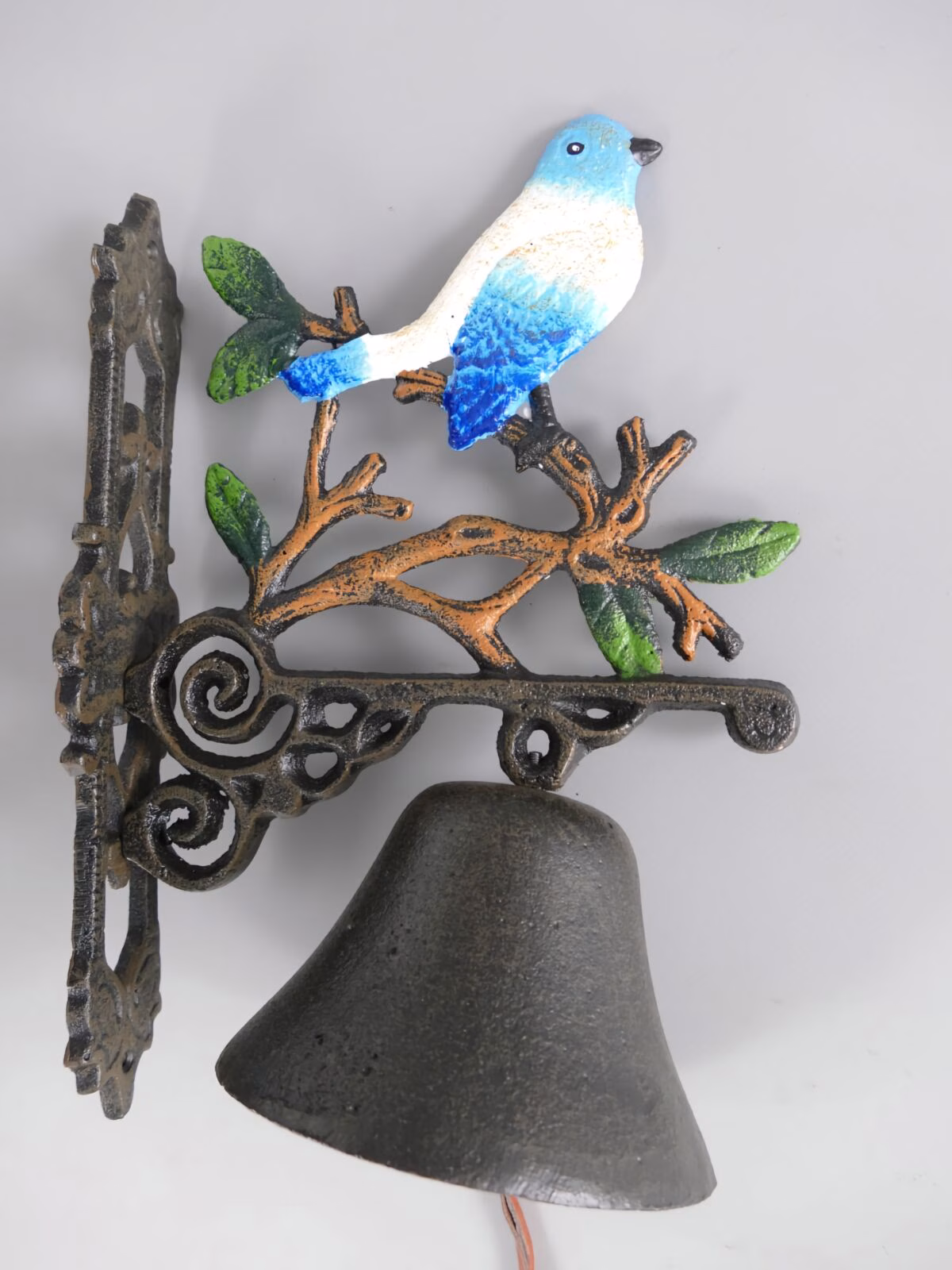 Deurbel gietijzer vogel 30cm 3 Deurbel gietijzer vogel 30