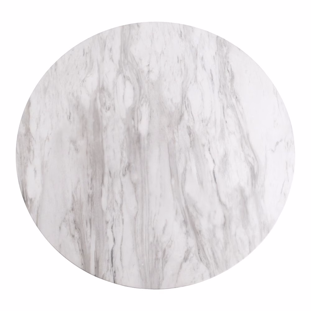 Eettafel met blad marmerlook Ø70x75cm 3 Eettafel met blad marmerlook Ø70x75cm - Afbeelding 3