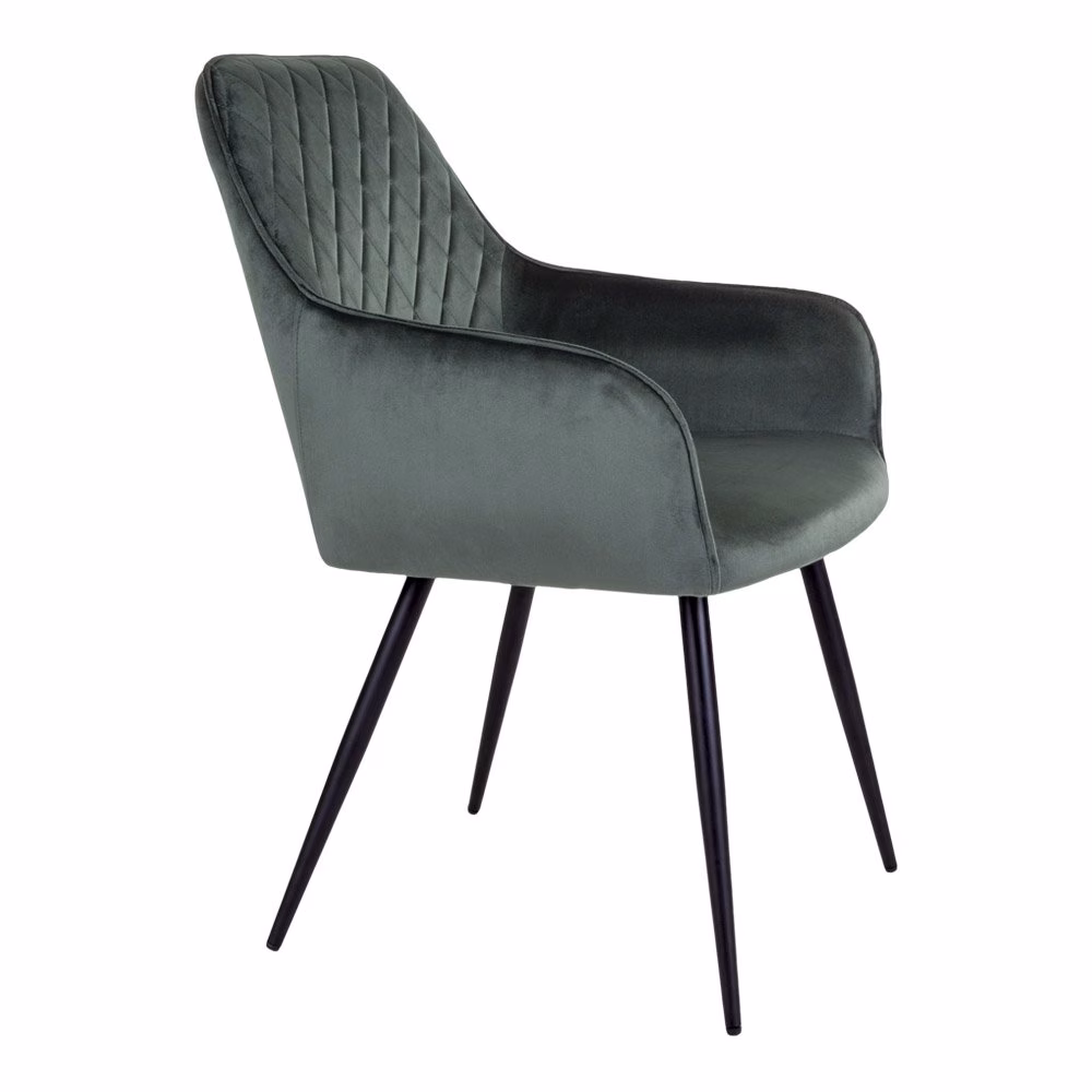 Harbo eetkamerstoel groen velvet 4 Harbo eetkamerstoel groen velvet - Afbeelding 4