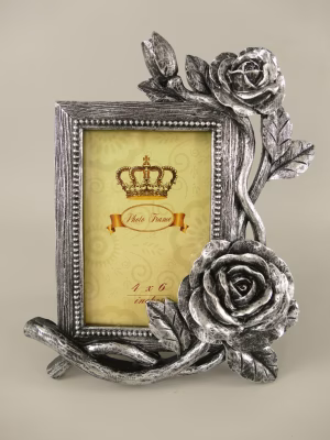 Fotolijst rozen zilver