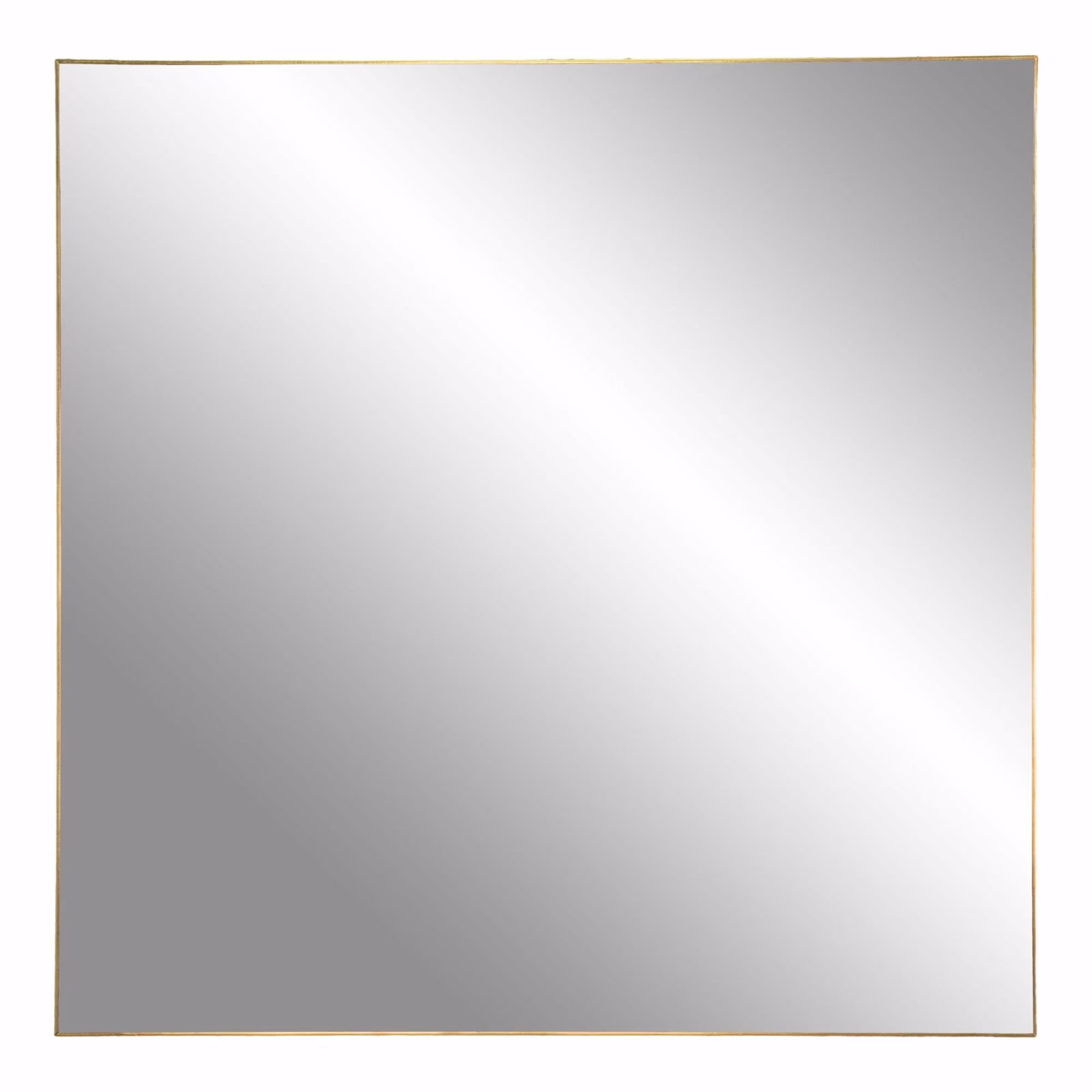 Jersey Spiegel, messing look, 60×60 1 De Jersey Spiegel, staal, zwart, 60×60 is een prachtige toevoeging aan elk interieur.