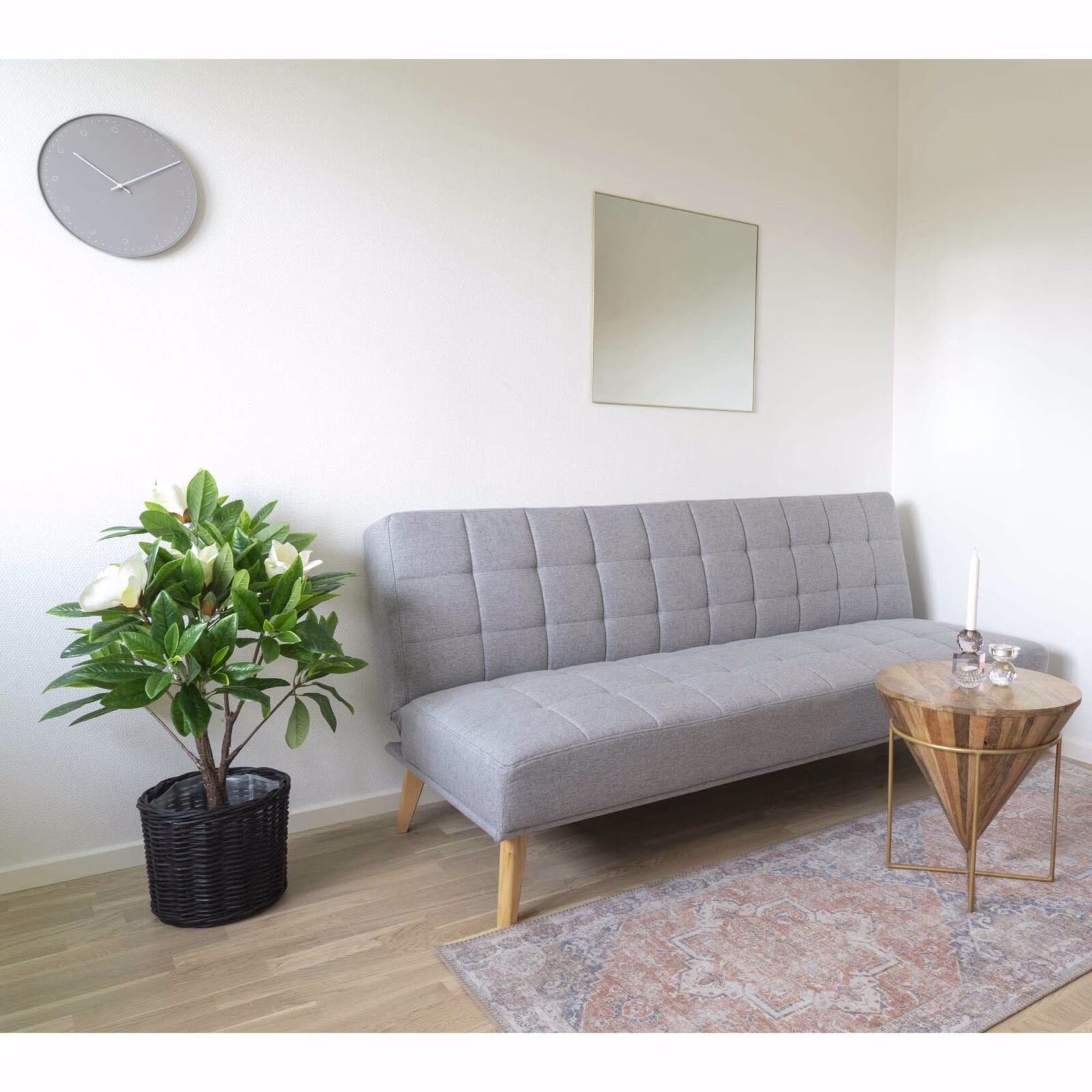 Jersey Spiegel, messing look, 60×60 2 Jersey Spiegel, messing look, 60×60 - Afbeelding 2