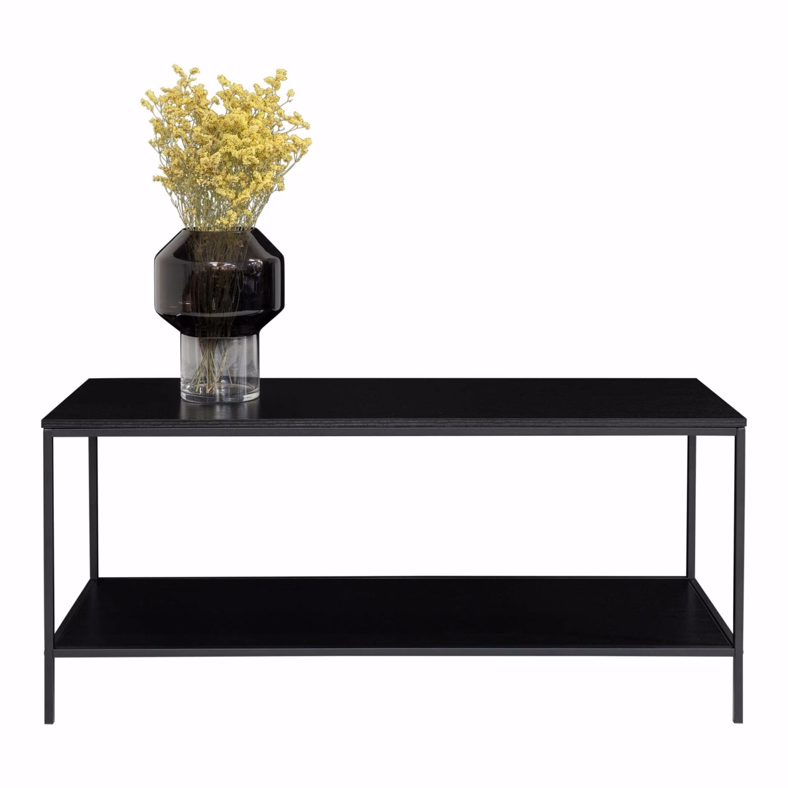 Vita TV-standaard – 2 planken, zwart 4 Vita TV-standaard – 2 planken, zwart - Afbeelding 4