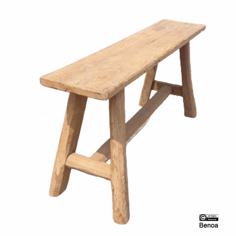 Blora Oude Teakhouten Bank 110-120 2 Blora Oude Teakhouten Bank 110-120 - Afbeelding 2