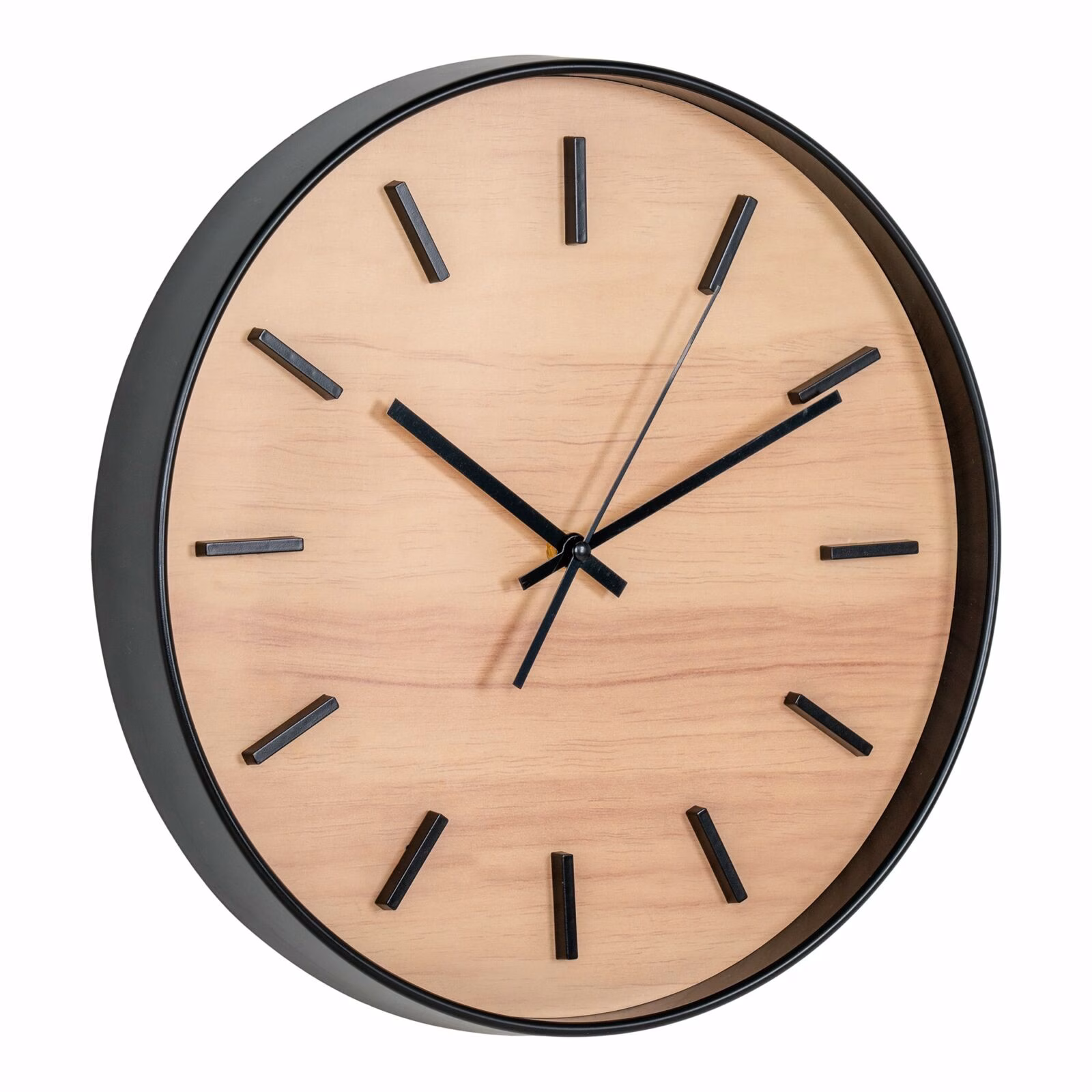 Wandklok, zwart, stil uurwerk,nø35 2 Wandklok, zwart, stil uurwerk,nø35