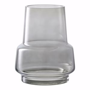 Vaas glas gerookt grijs.