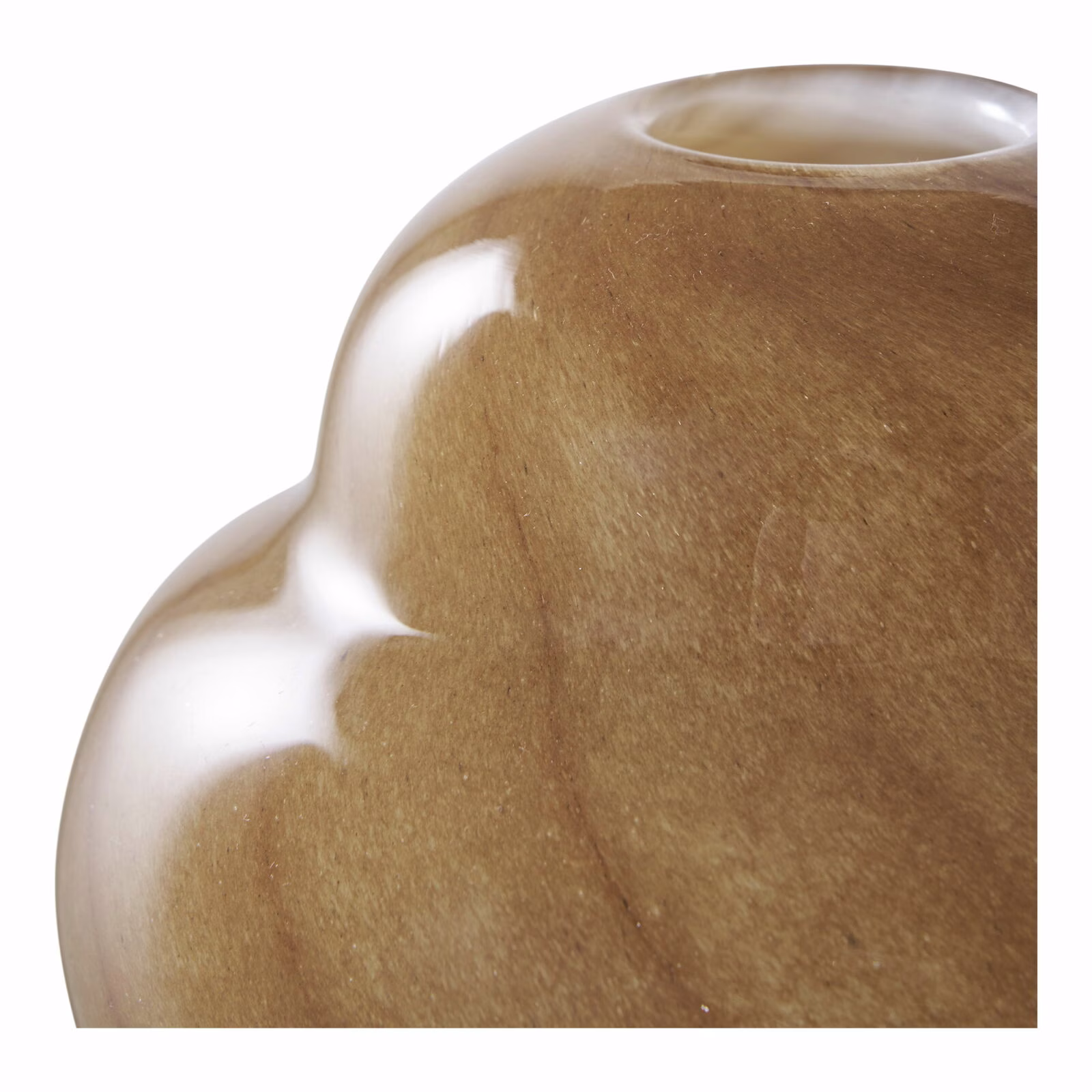 Vaas, glas, bruin ø16,5x17 cm 3 Vaas, glas, bruin ø16,5x17 cm