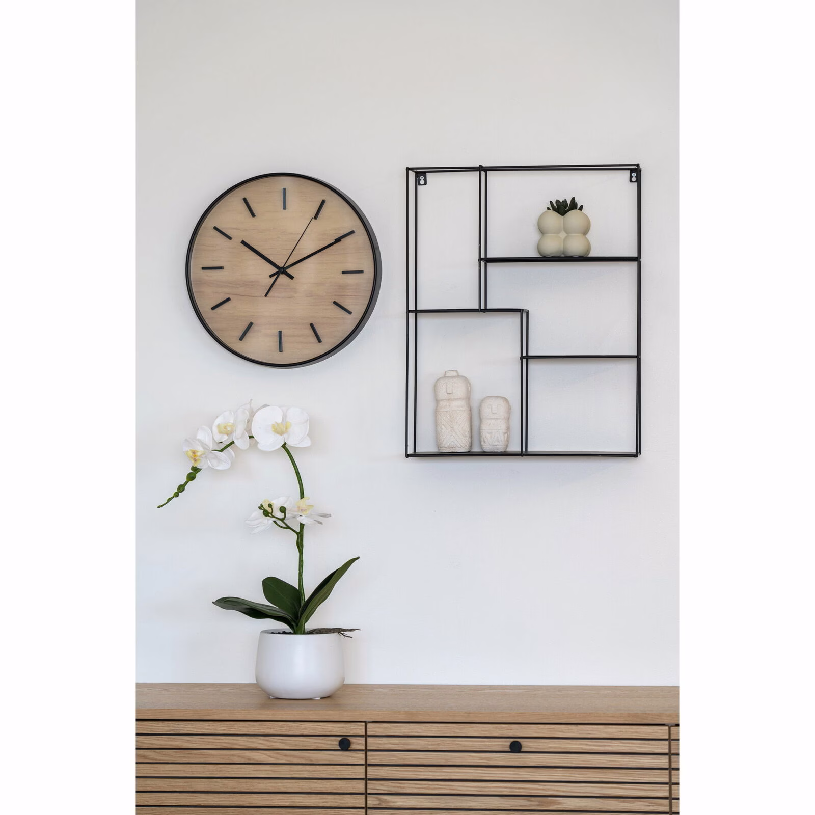 Orchidee Kunstplant, groen/wit 49 cm 2 Orchidee Kunstplant, groen/wit 49 cm - Afbeelding 2