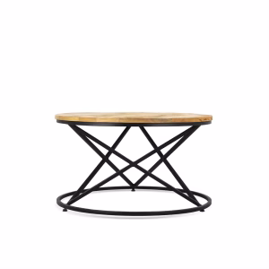 Mangohouten ronde salontafel 70