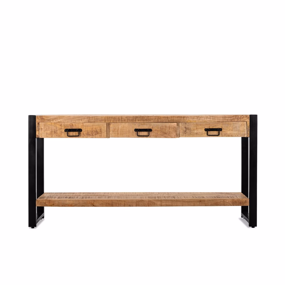 Sidetable mangohout Britt 150cm 1 Sidetable Britt 150cm.