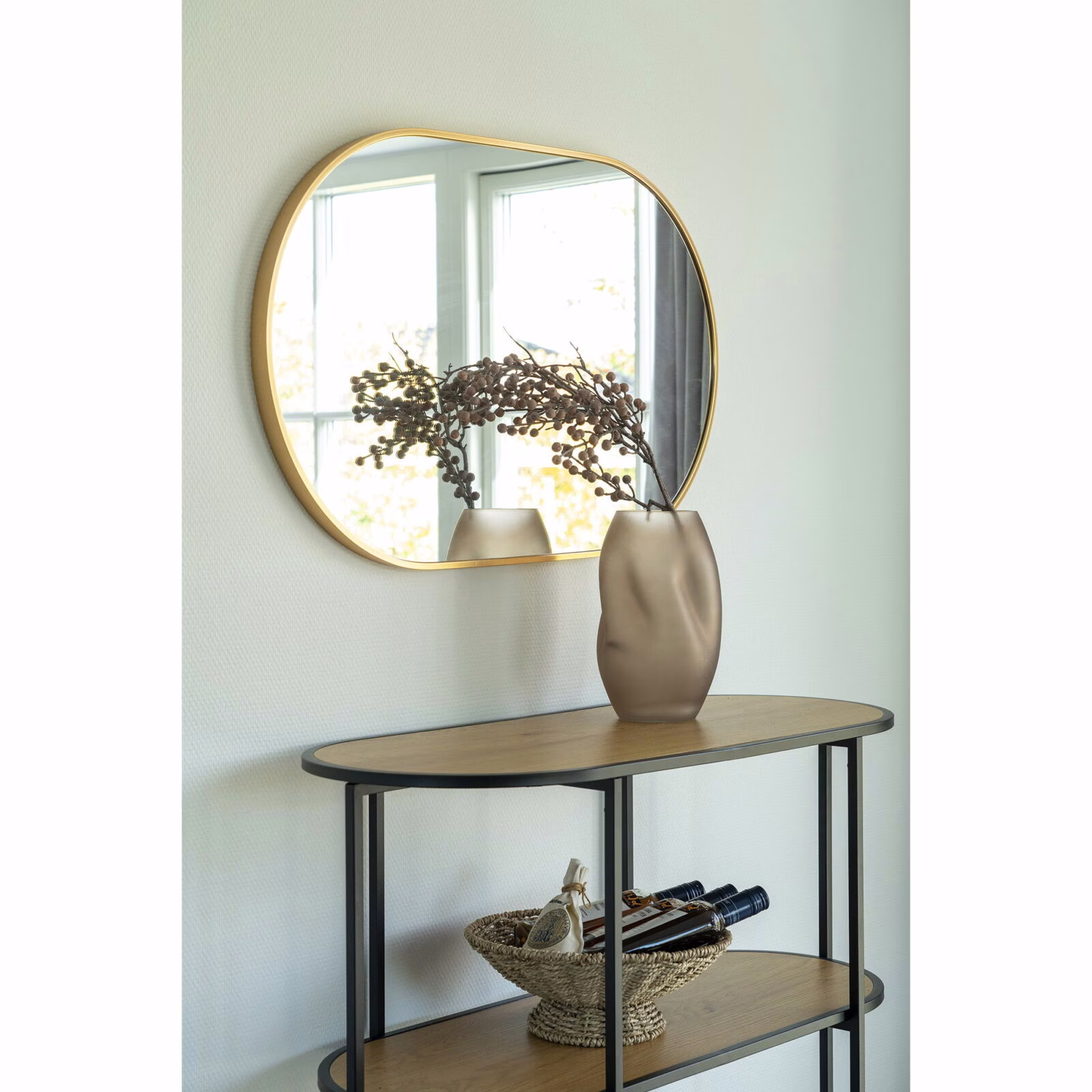 Madrid Spiegel met messing lijst 50x80 2 Madrid Spiegel met messing lijst 50x80 - Afbeelding 2