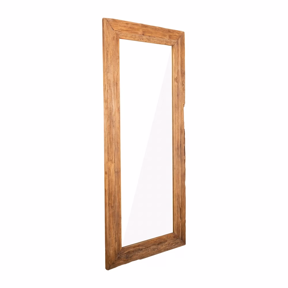 Spiegel Ruw Teak 180 2 Spiegel Ruw Teak 180 - Afbeelding 2