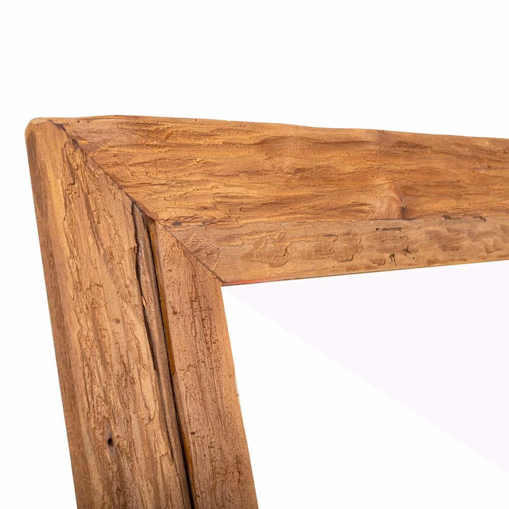Spiegel Ruw Teak 180 3 Spiegel Ruw Teak 180 - Afbeelding 3