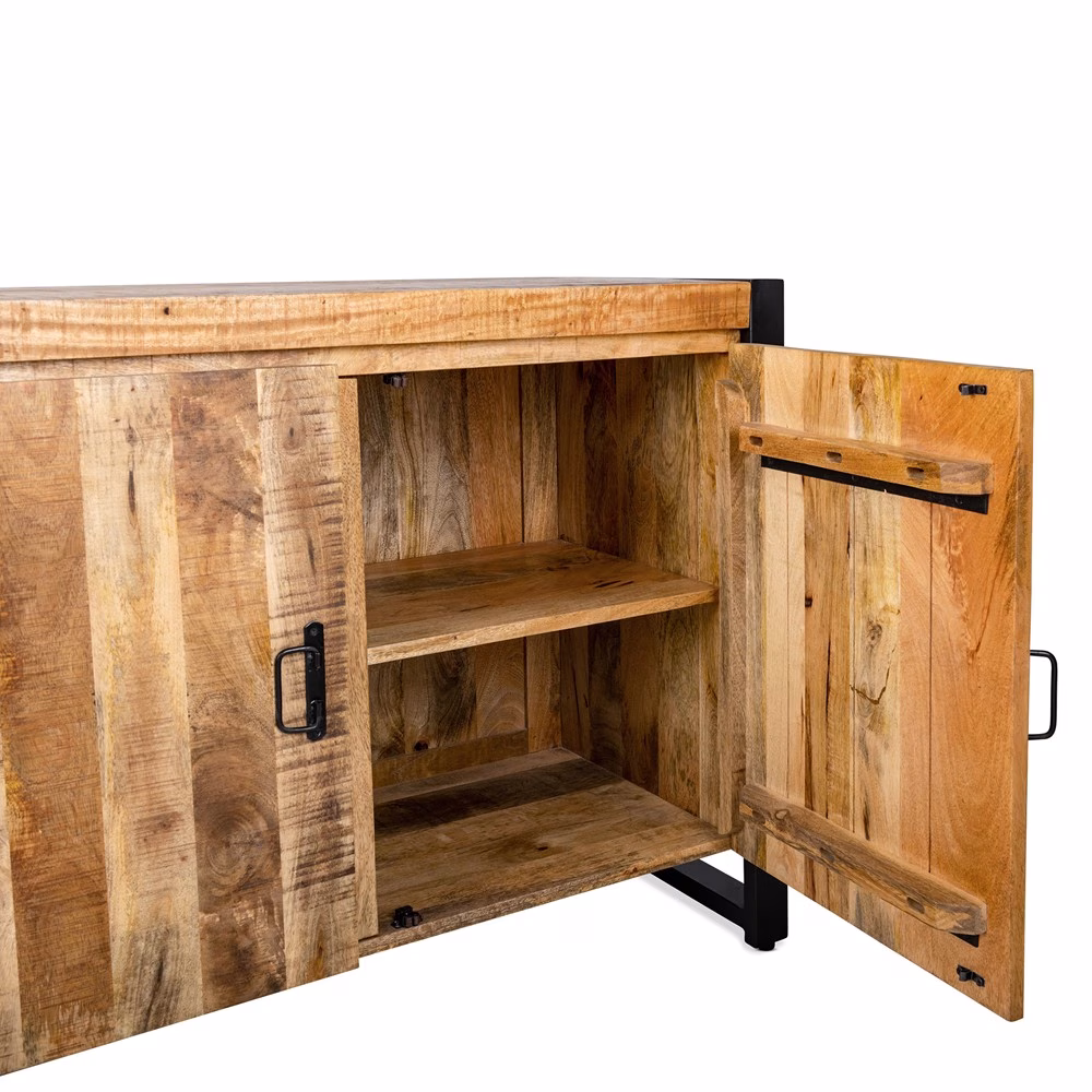 Dressoir Britt mangohout 200 cm 3 Dressoir Britt mangohout 200 cm - Afbeelding 3