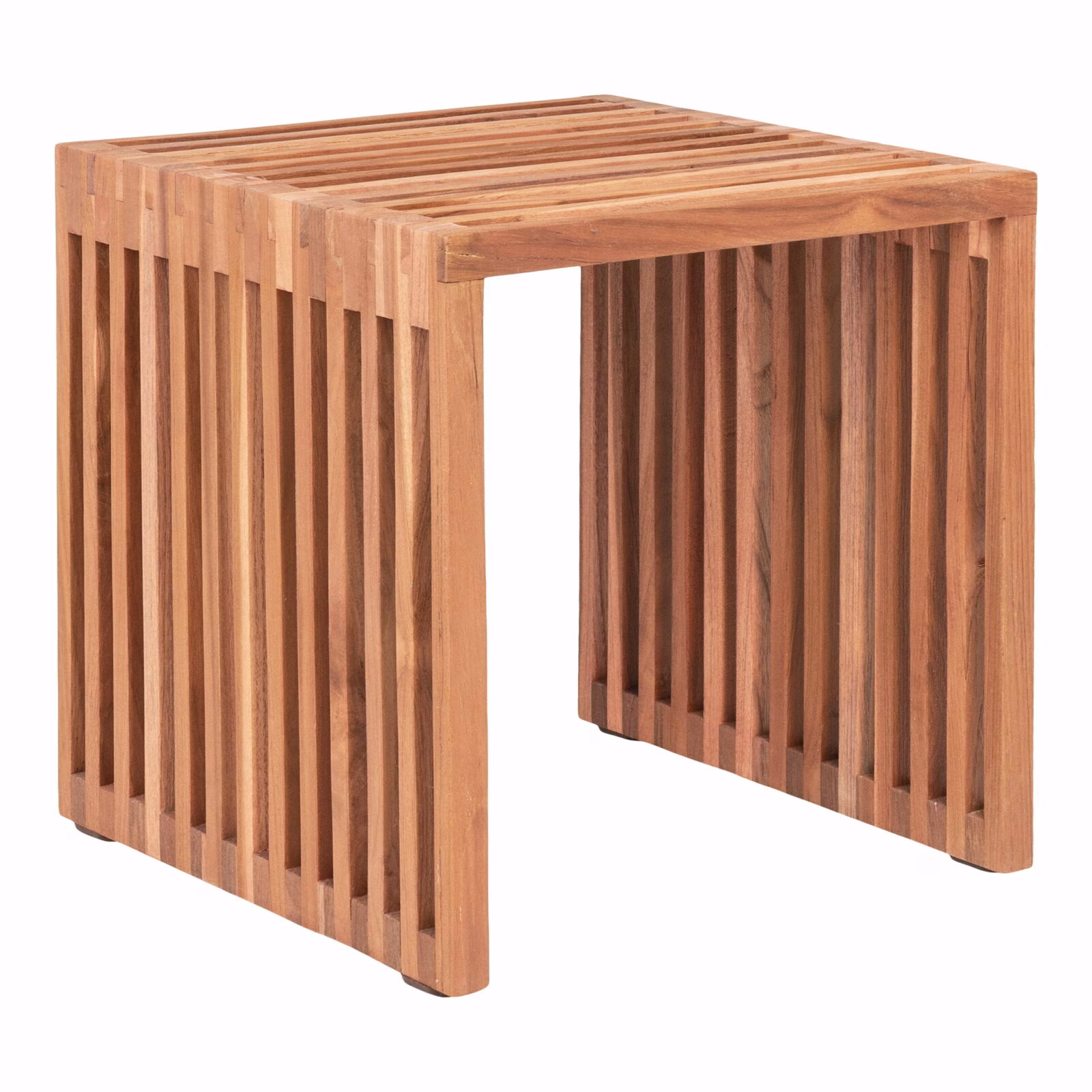 House Nordic Bijzettafel Pego Teakhout Naturel 40x40x40cm 1 House Nordic Bijzettafel Pego Teakhout Naturel 40x40x40cm