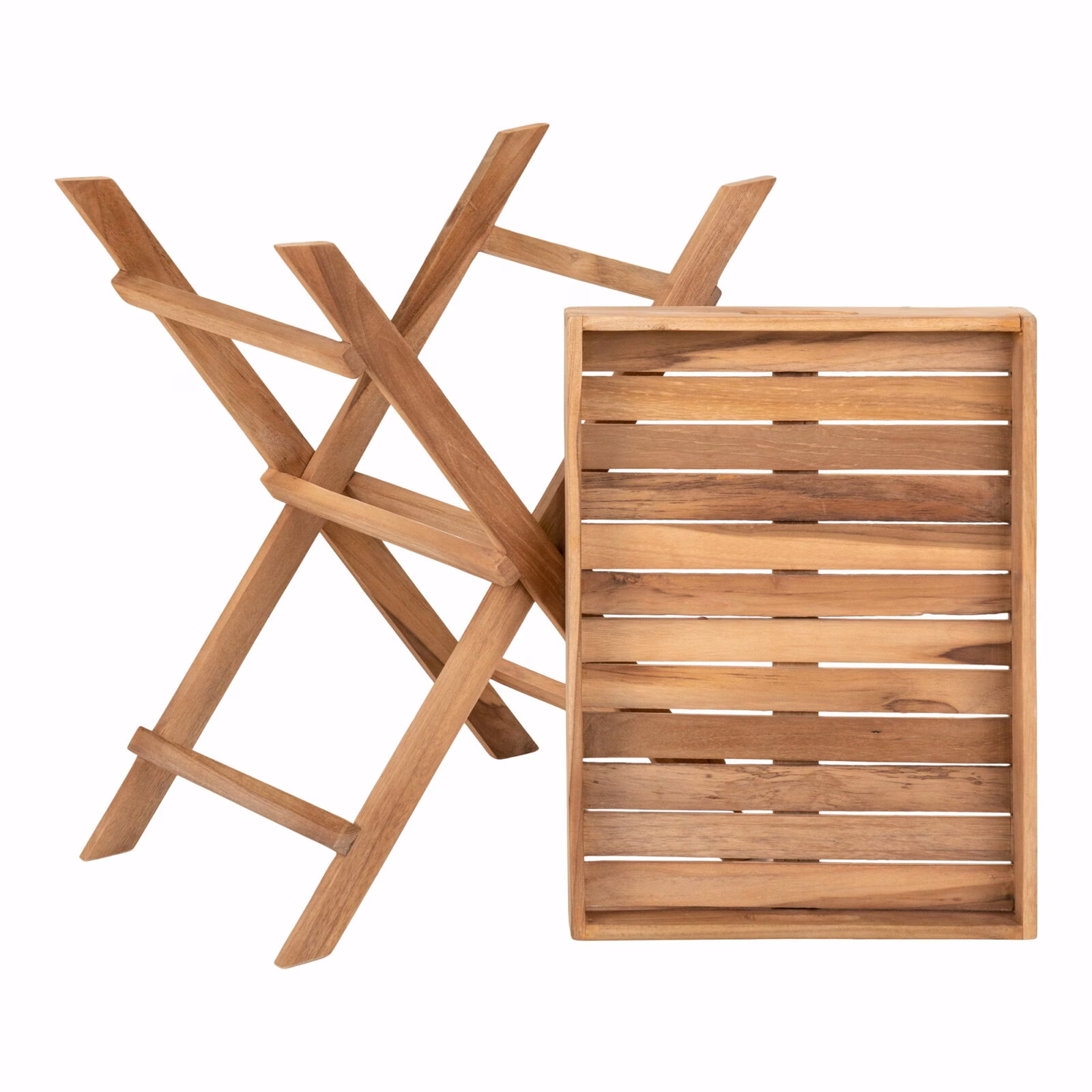 Ronda Teakhouten Dienblad op standaard 3 Ronda Dienblad Tafel teak