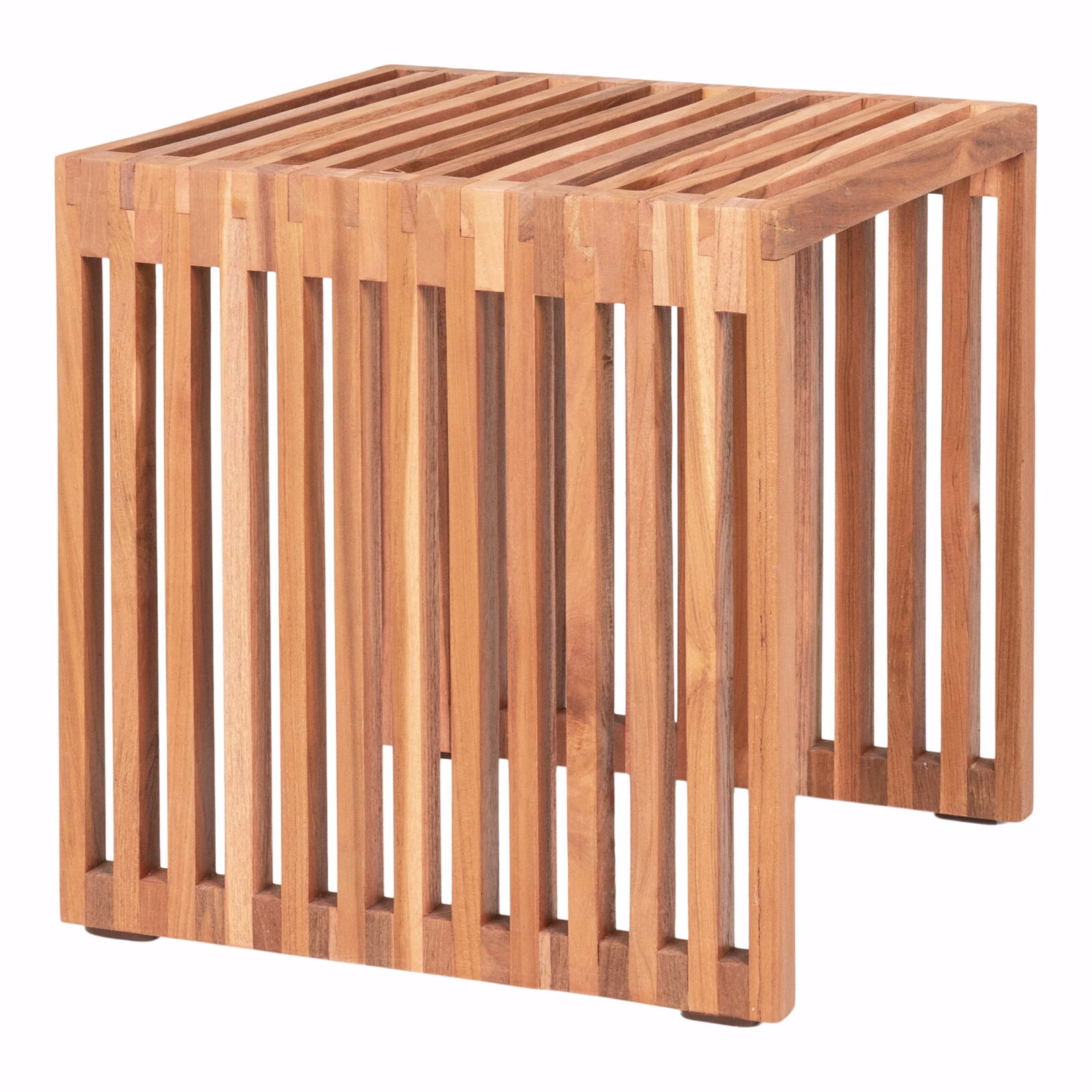 House Nordic Bijzettafel Pego Teakhout Naturel 40x40x40cm 3 House Nordic Bijzettafel Pego Teakhout Naturel 40x40x40cm - Afbeelding 3
