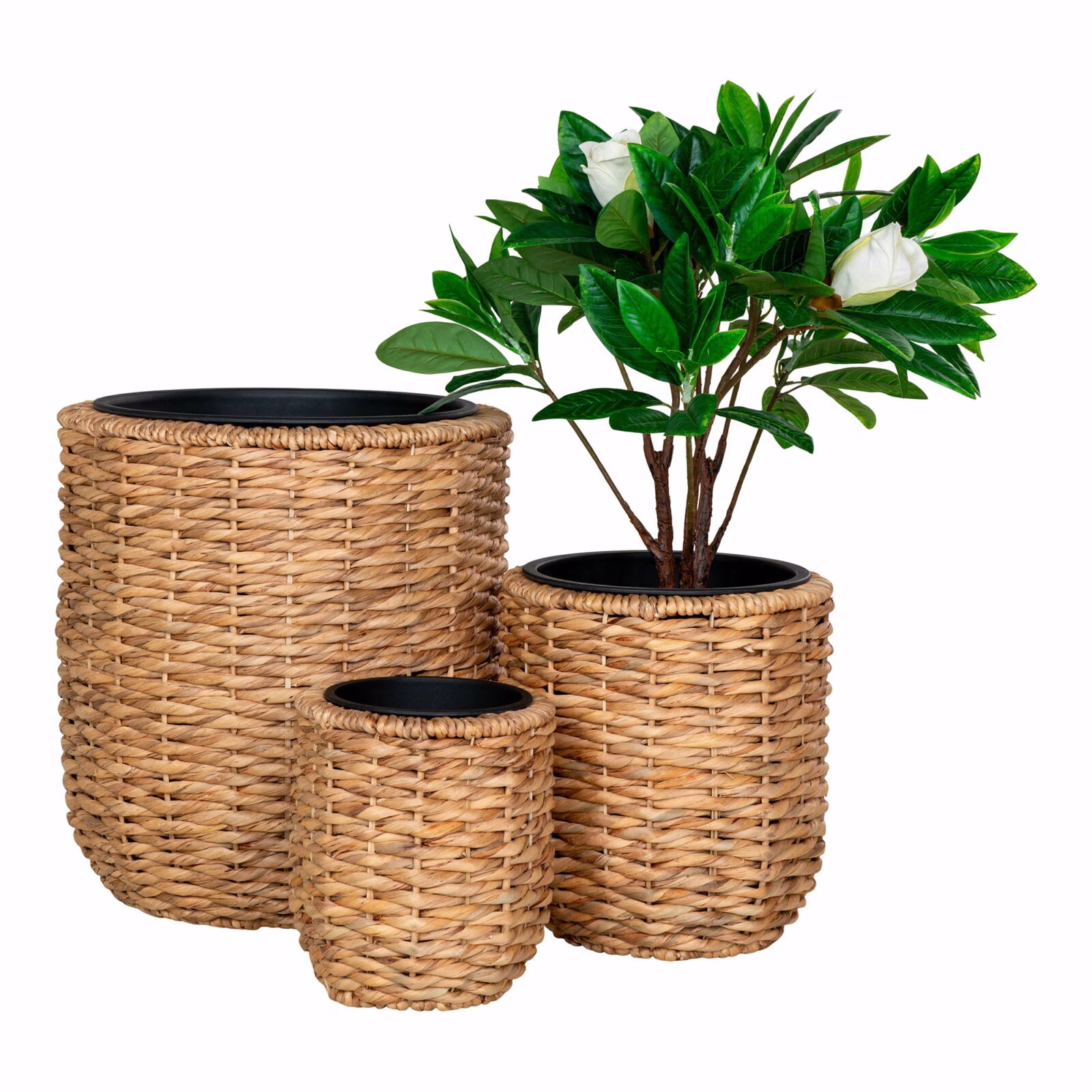 Hanoi manden naturel set van drie 3 Hanoi manden naturel set van drie