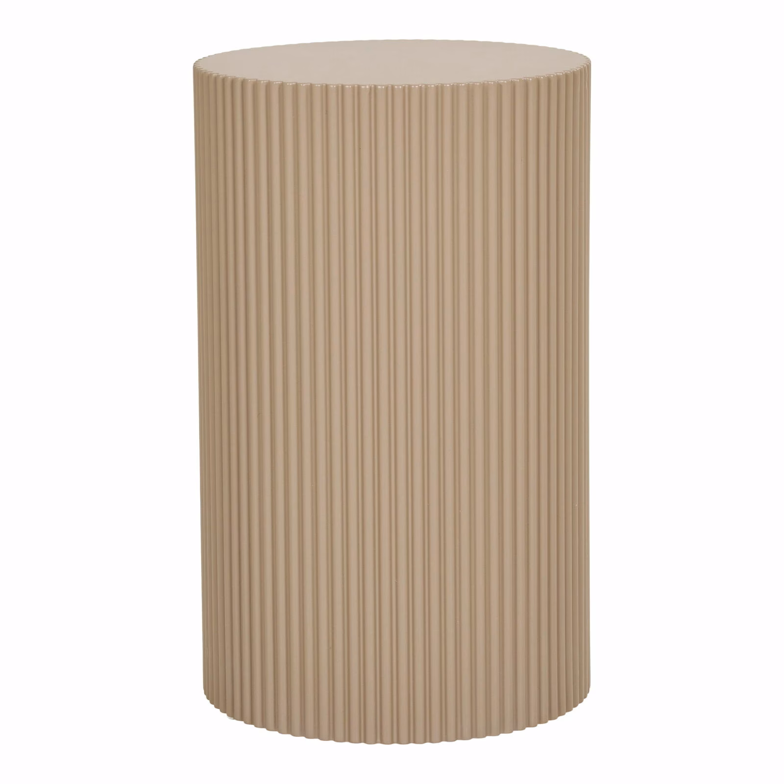 Bijzettafel Farense – Grijsbeige Rond Ø30×50 cm 1 Bijzettafel Farense Grijsbeige-30x50