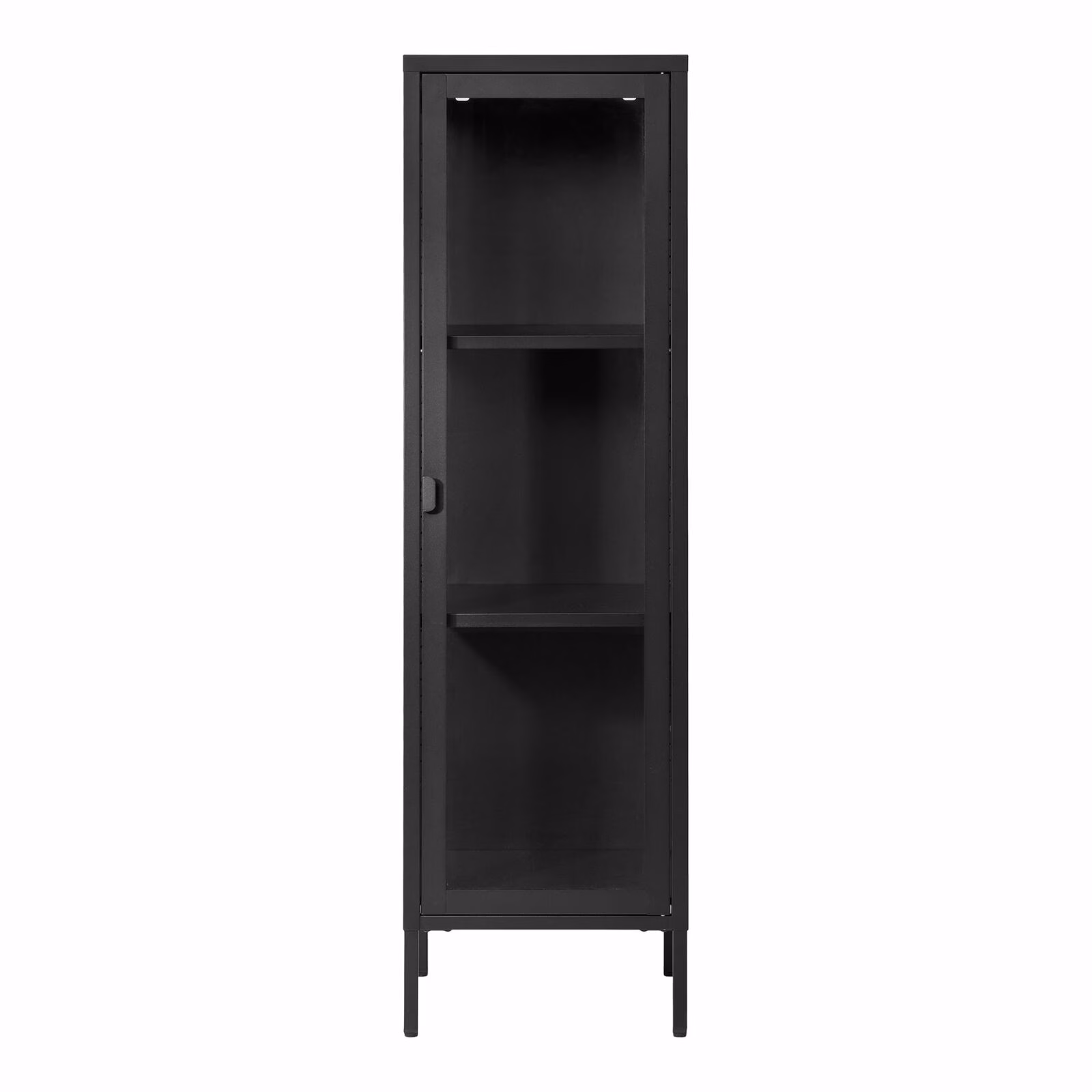 Brisbane Slanke Vitrinekast Staal Glas 1 Brisbane Slanke Vitrinekast Staal Glas