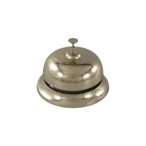 Hotelbel aluminium vernikkeld 20x14
