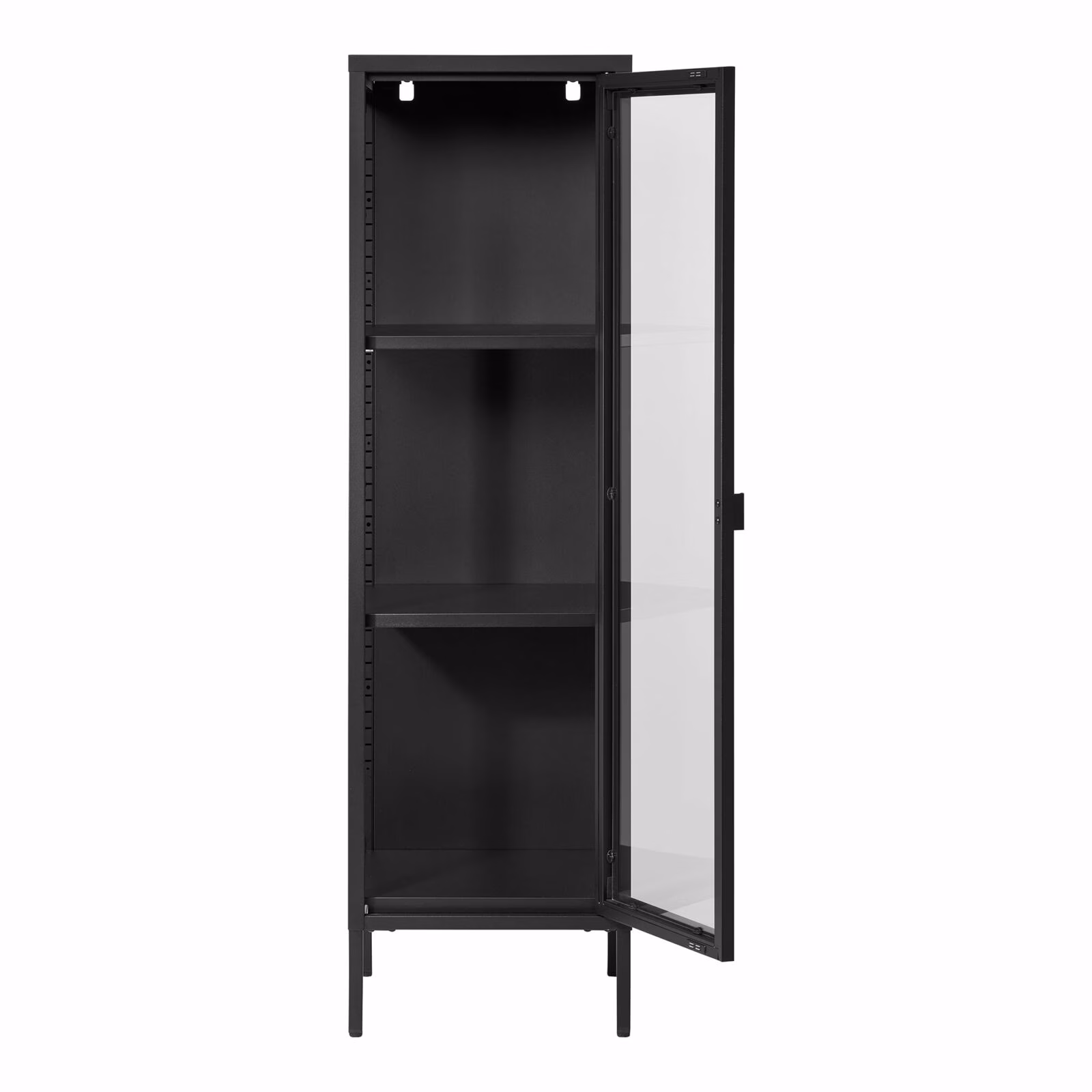 Brisbane Slanke Vitrinekast Staal Glas 3 Brisbane Slanke Vitrinekast Staal Glas - Afbeelding 3