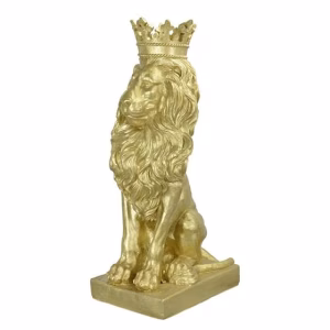 Gouden Gekroonde Leeuw Polystone
