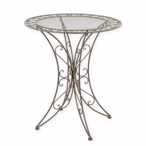 Bruine Metalen Tuintafel Rond Ø70 cm