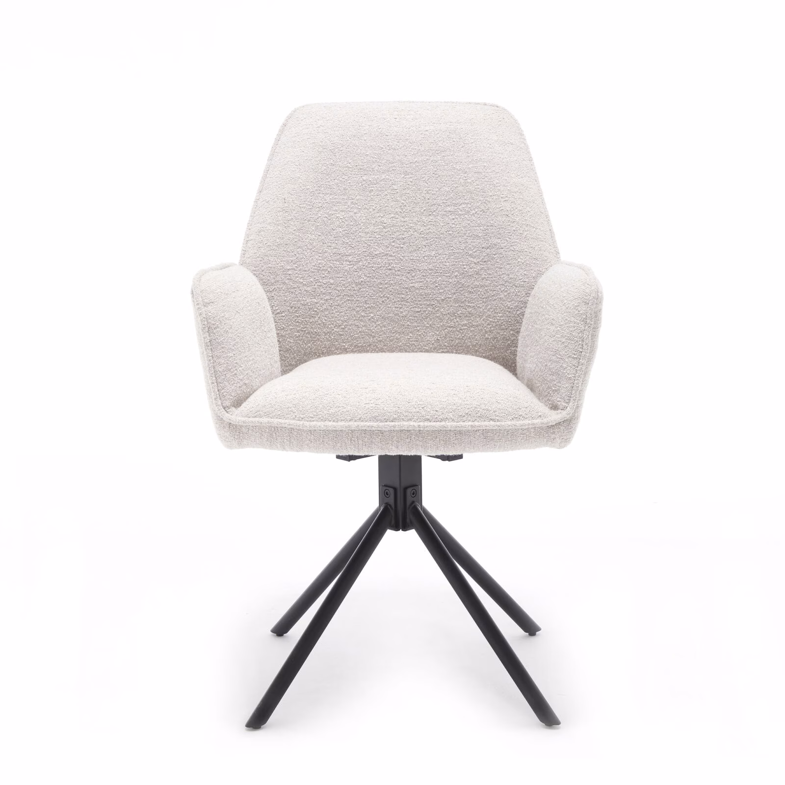 Eetkamerstoel Noah – Hyper Stof Beige – 360° Draaibaar – Luxe Comfort – Modern Design 1 Eetkamerstoel Noah hyper Beige.