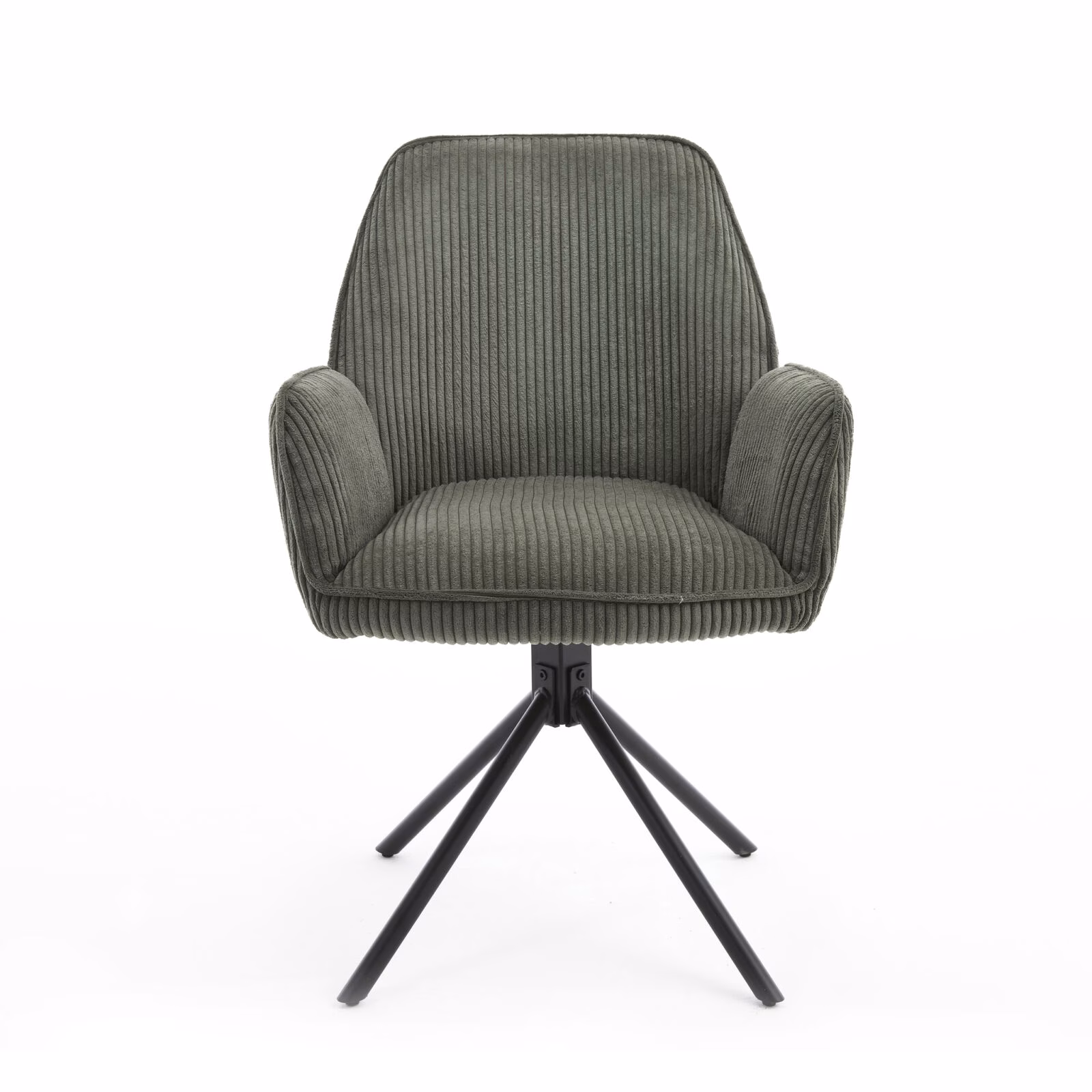 Eetkamerstoel Noah – Hyper Stof Donker groen – 360° Draaibaar – Luxe Comfort – Modern Design 1 Eetkamerstoel Noah Hyper Donker groen