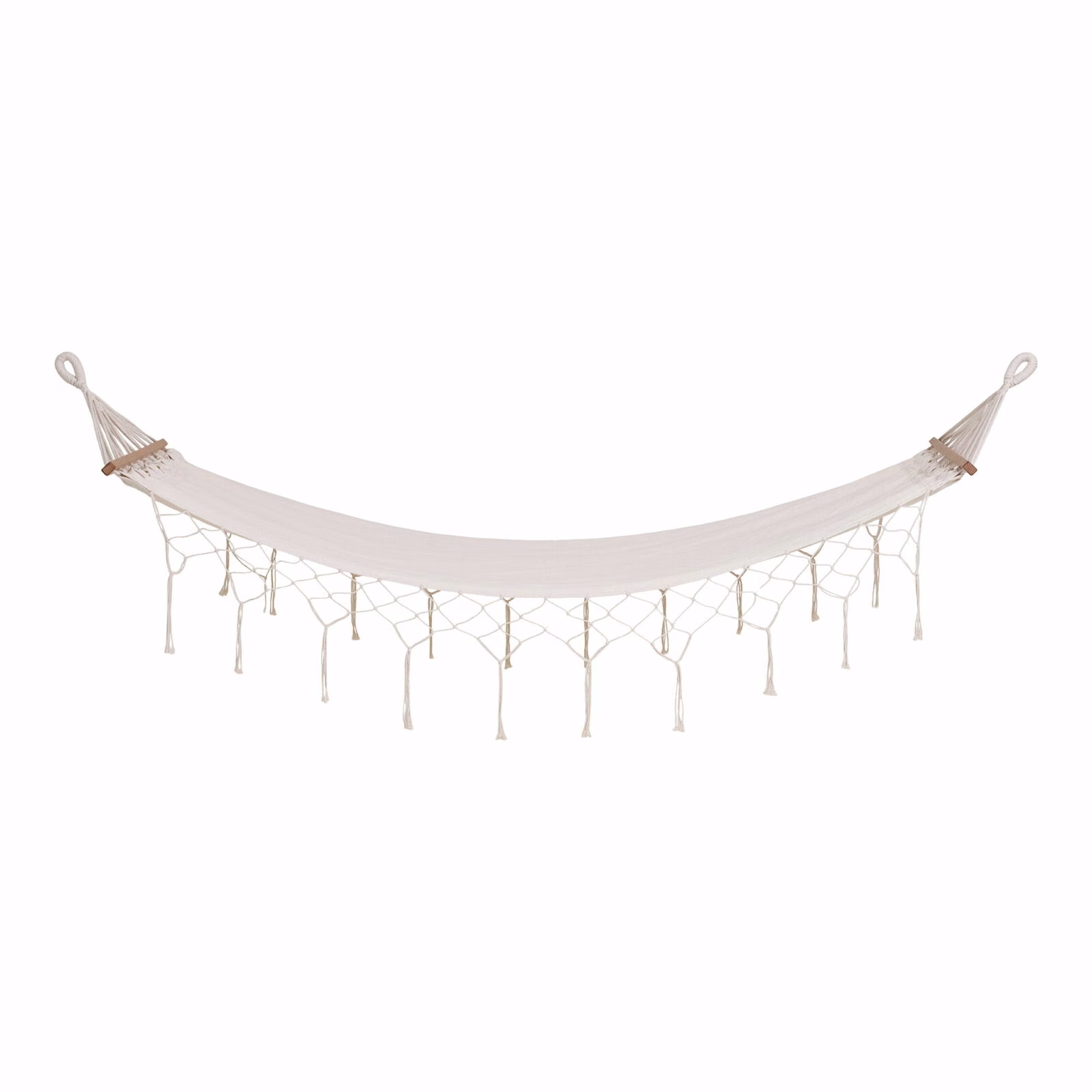 Edessa Hangmat Off-White – Katoenmix & Larikshout – Comfort en Stijl. 2 Edessa hangmat